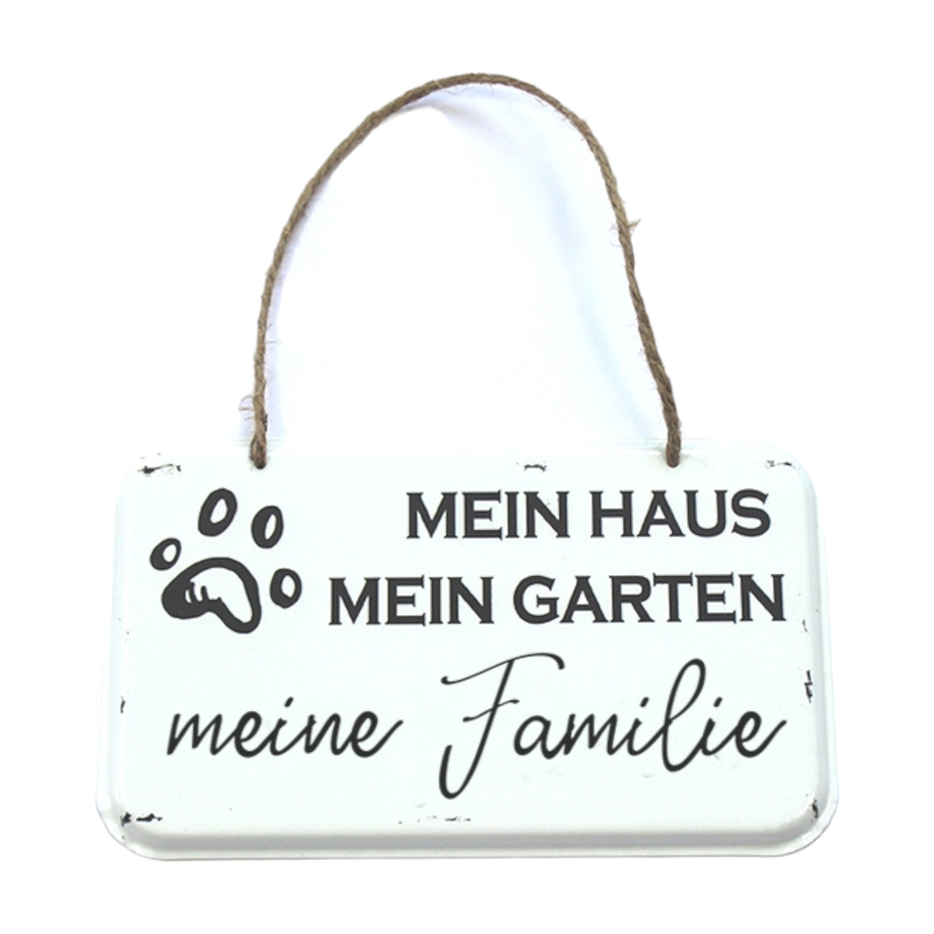 Darstellung von RP UV-Schild „mein Haus mein Garten 20x12 cm