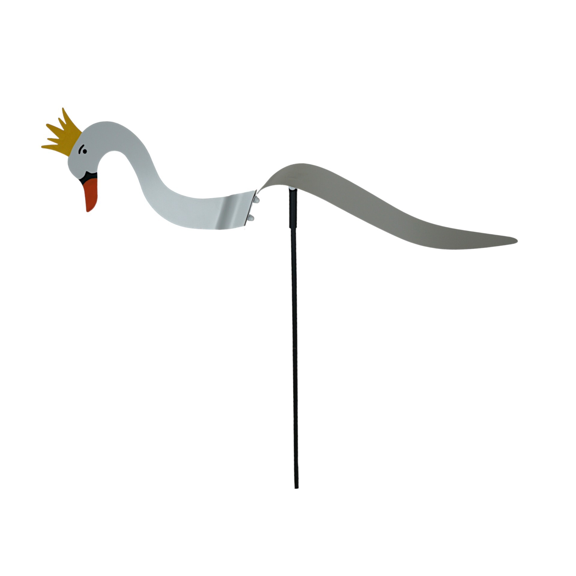 Darstellung von Wippgans mit Krone weiss