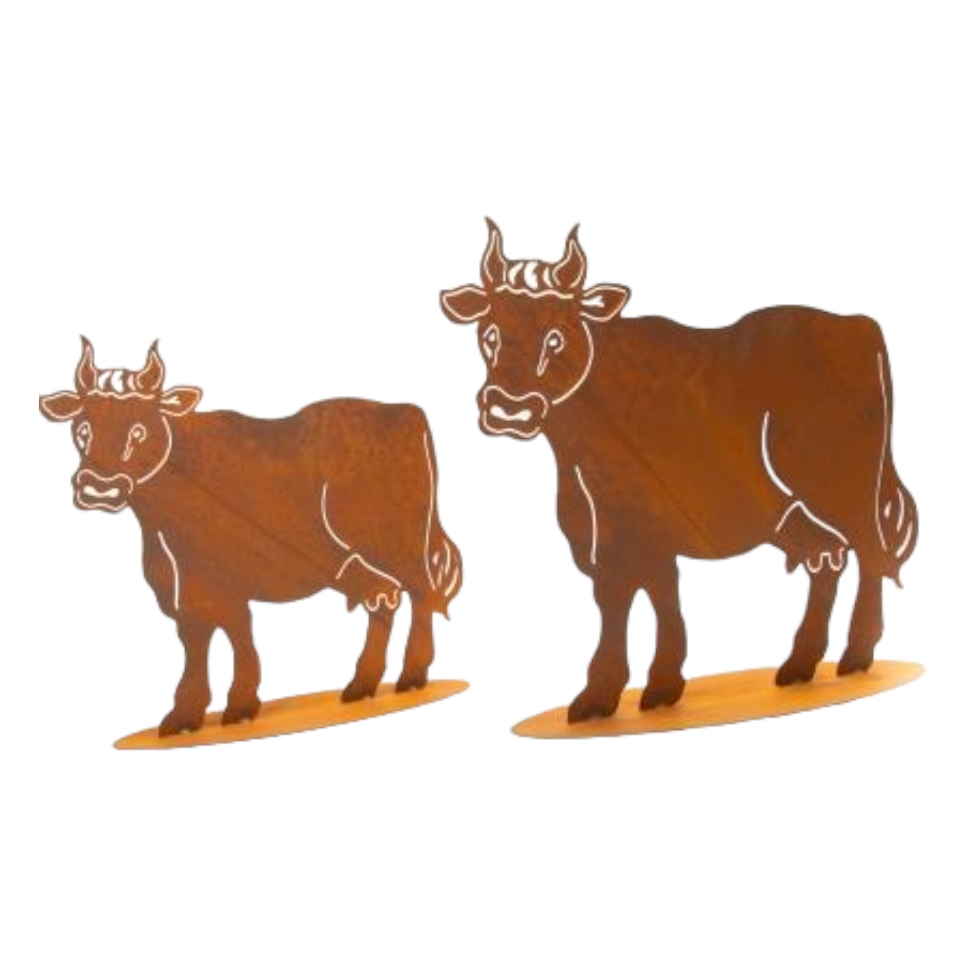 Darstellung von Stier gross auf Platte