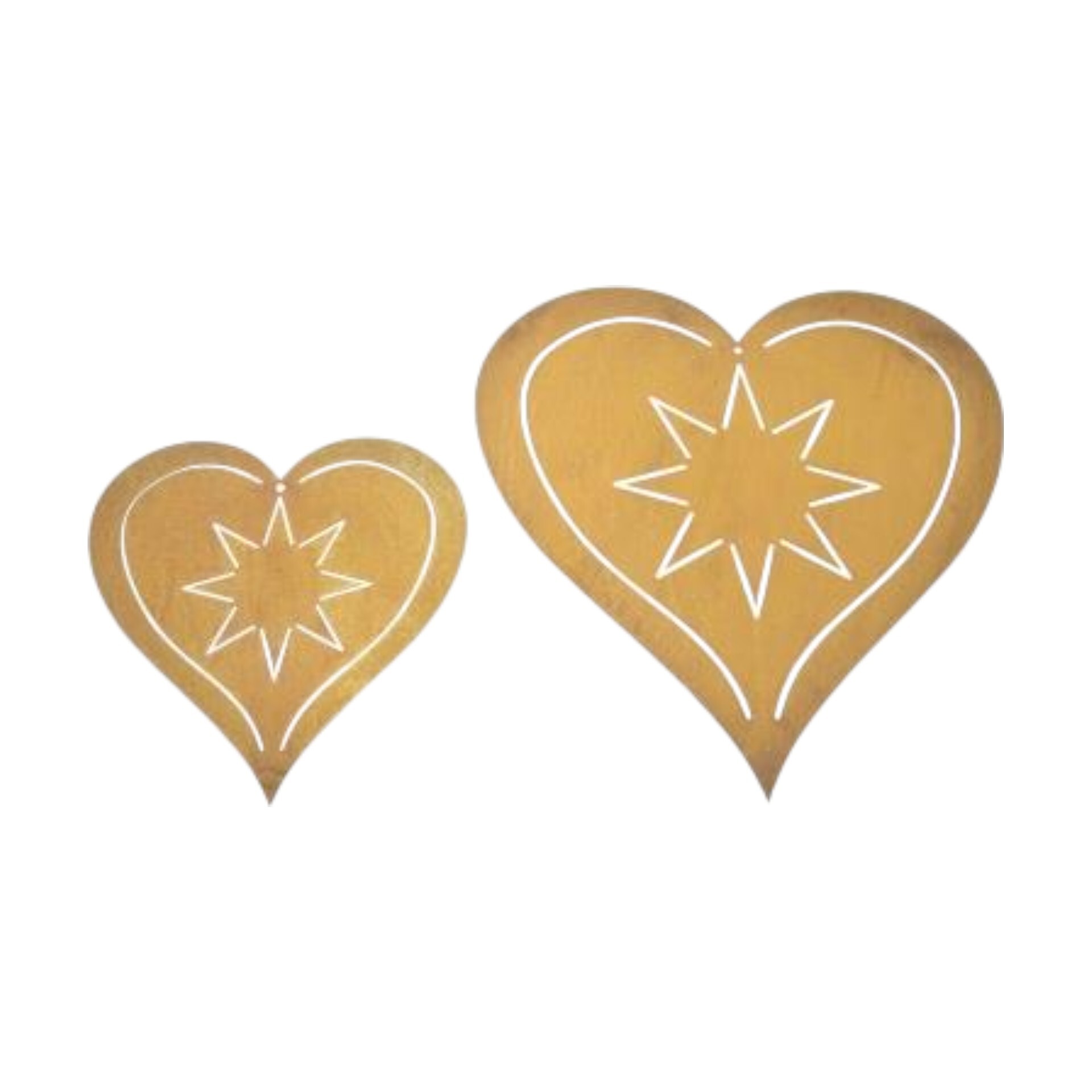 Darstellung von Herz klein mit Stern 20,6x20 cm