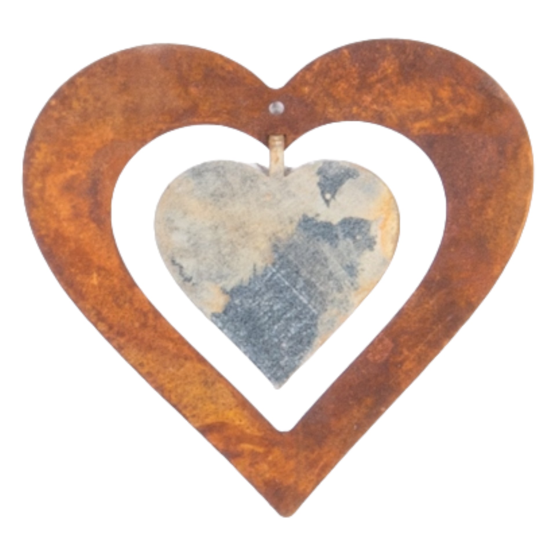 Darstellung von Herz mit Miniherz klein z. Hängen