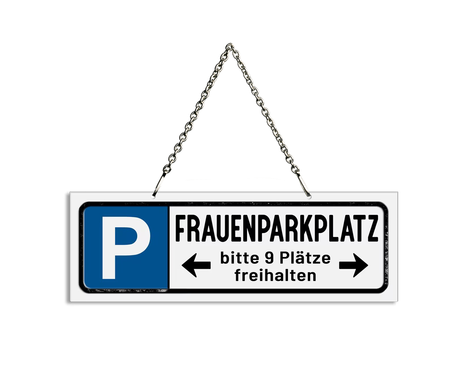 Darstellung von RP UV Schild Frauenparkplatz... mit Hänger