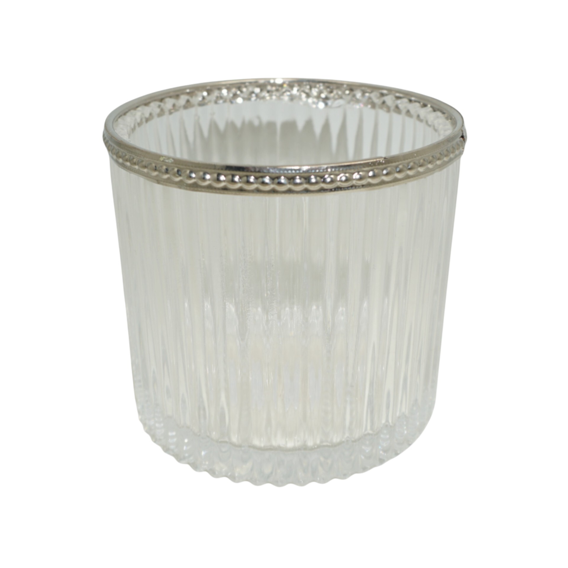 Darstellung von Kerzenhalter hoch  natur mit Silberrand