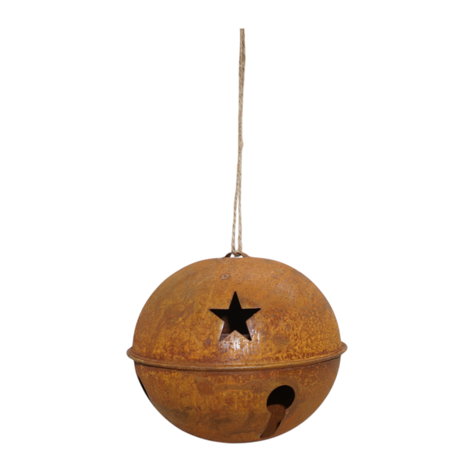 Darstellung von Weih`kugel m. Schellen gross d= 15 cm rost