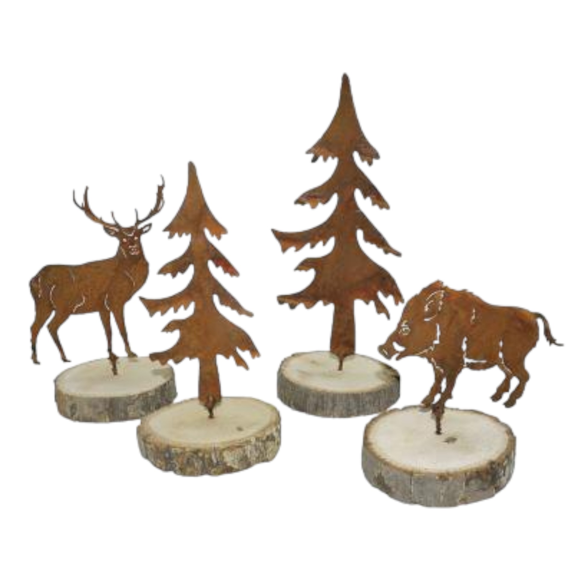 Darstellung von Hirsch klein mit Schraube, 12x13/ 15,5 cm