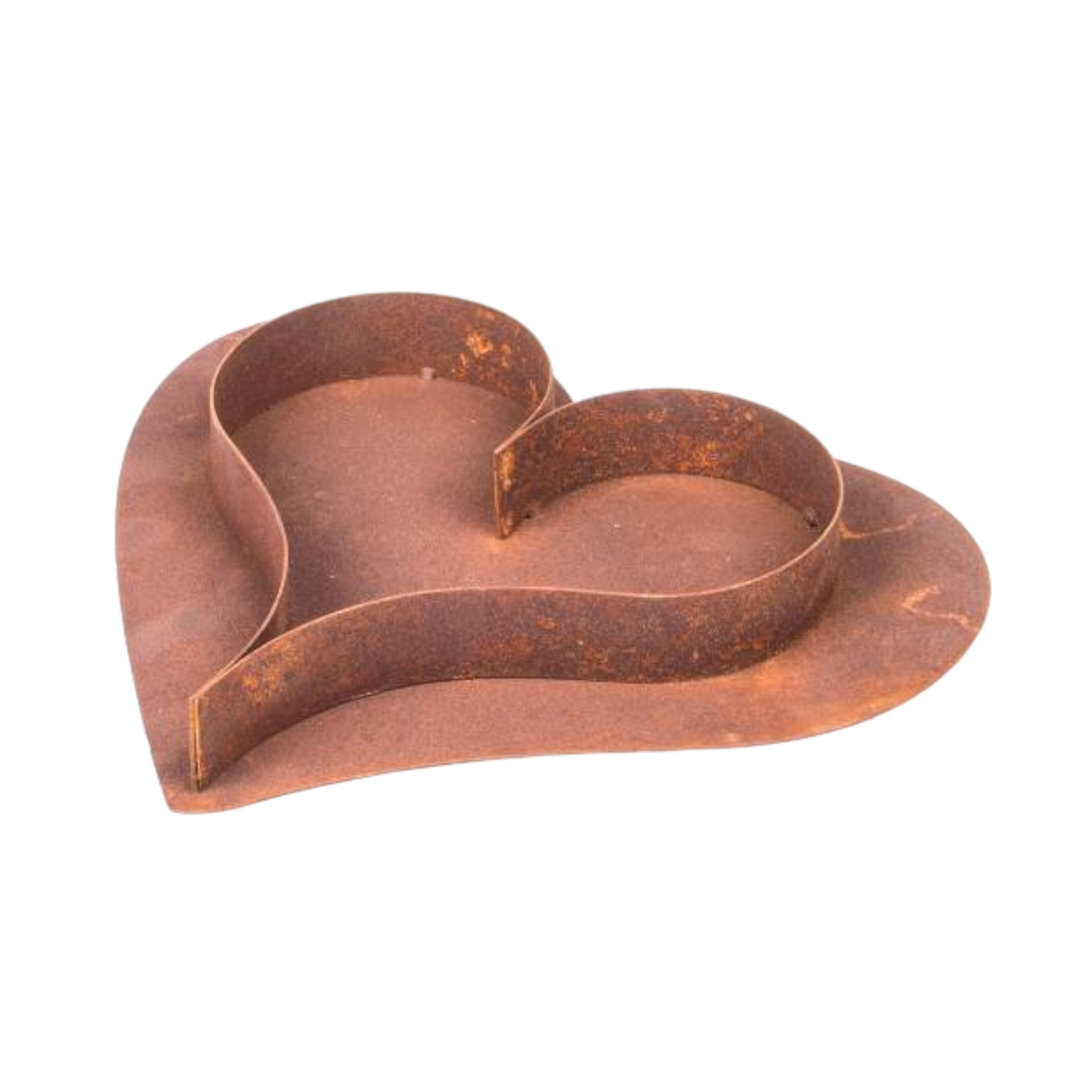 Darstellung von RP Herzteller m. Herzrand 3 Füsse 27x25 cm