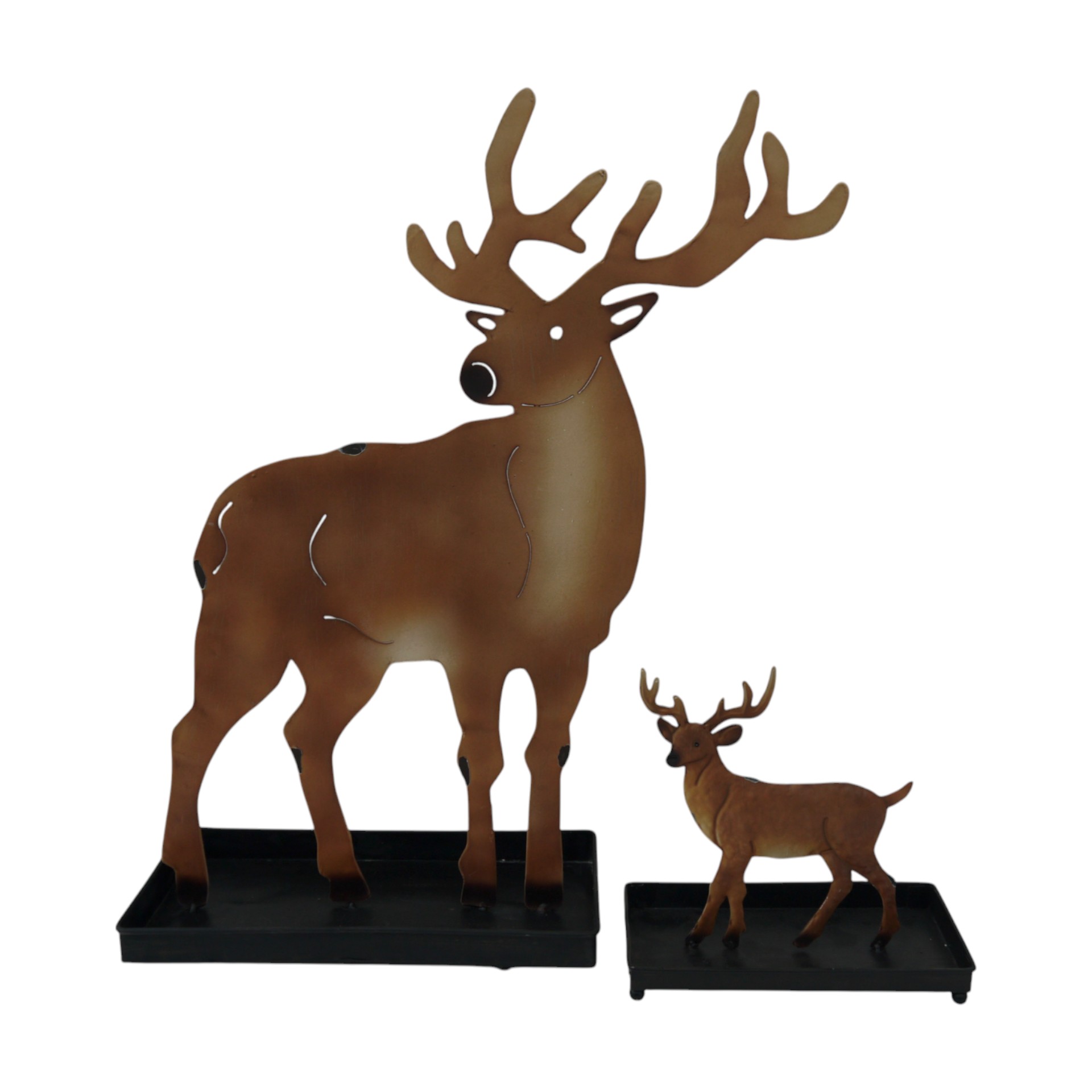 Darstellung von RP stehender Hirsch gr. mit Schale