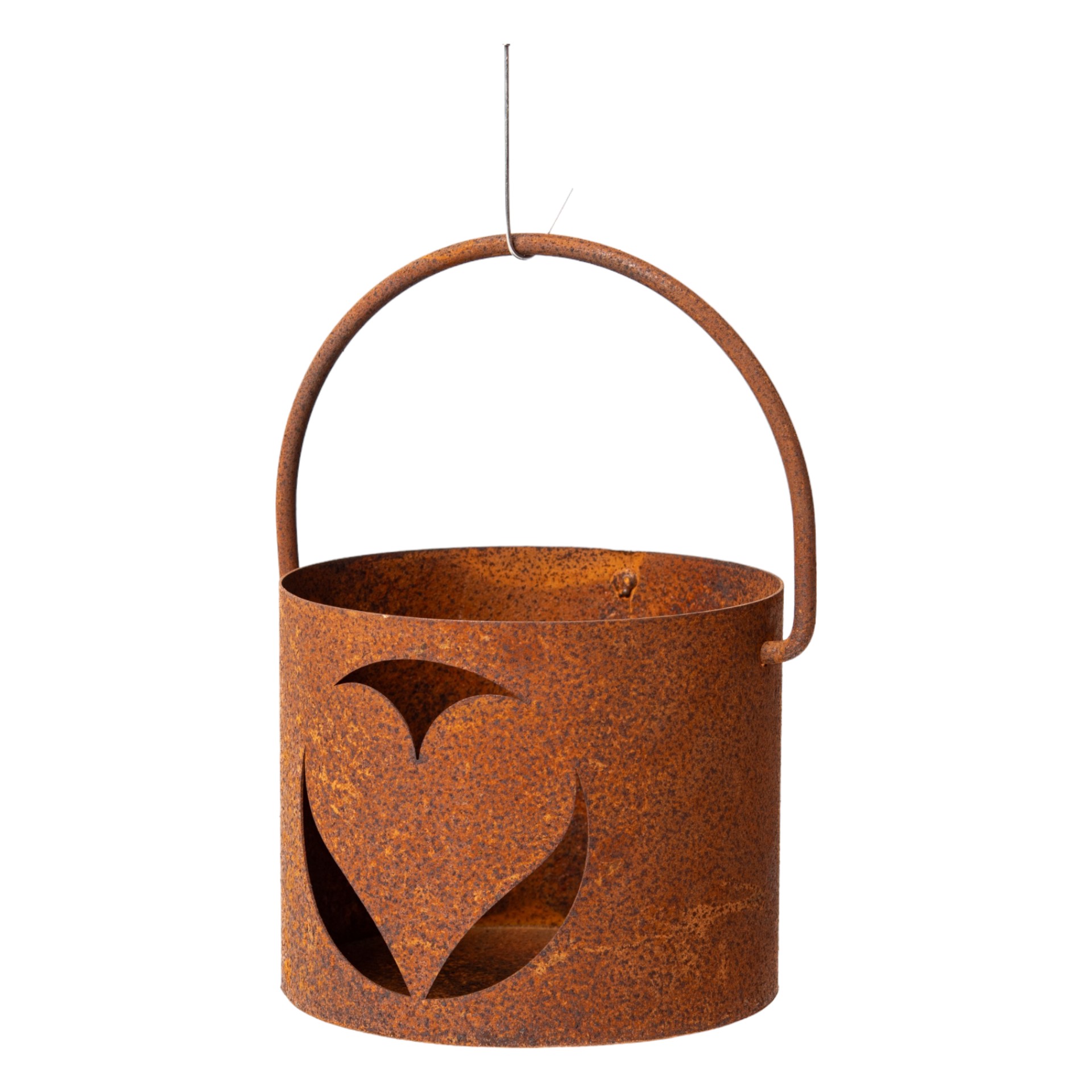 Darstellung von Windlicht Herz mini mit Henkel