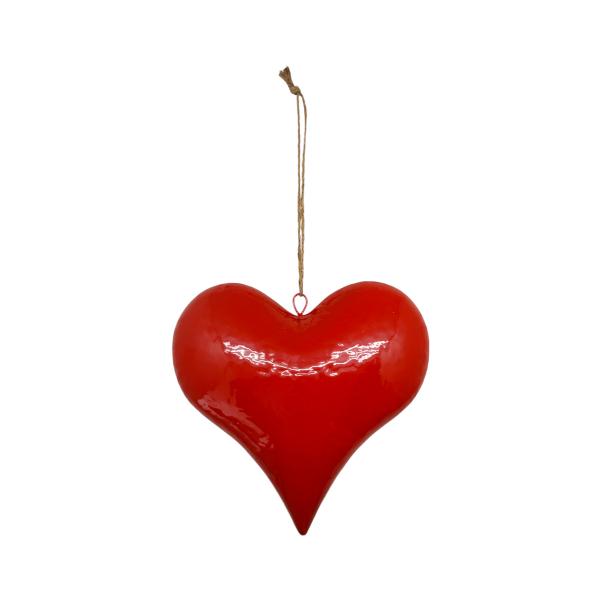 Darstellung von Rotes Herz z. Hängen spitz klein