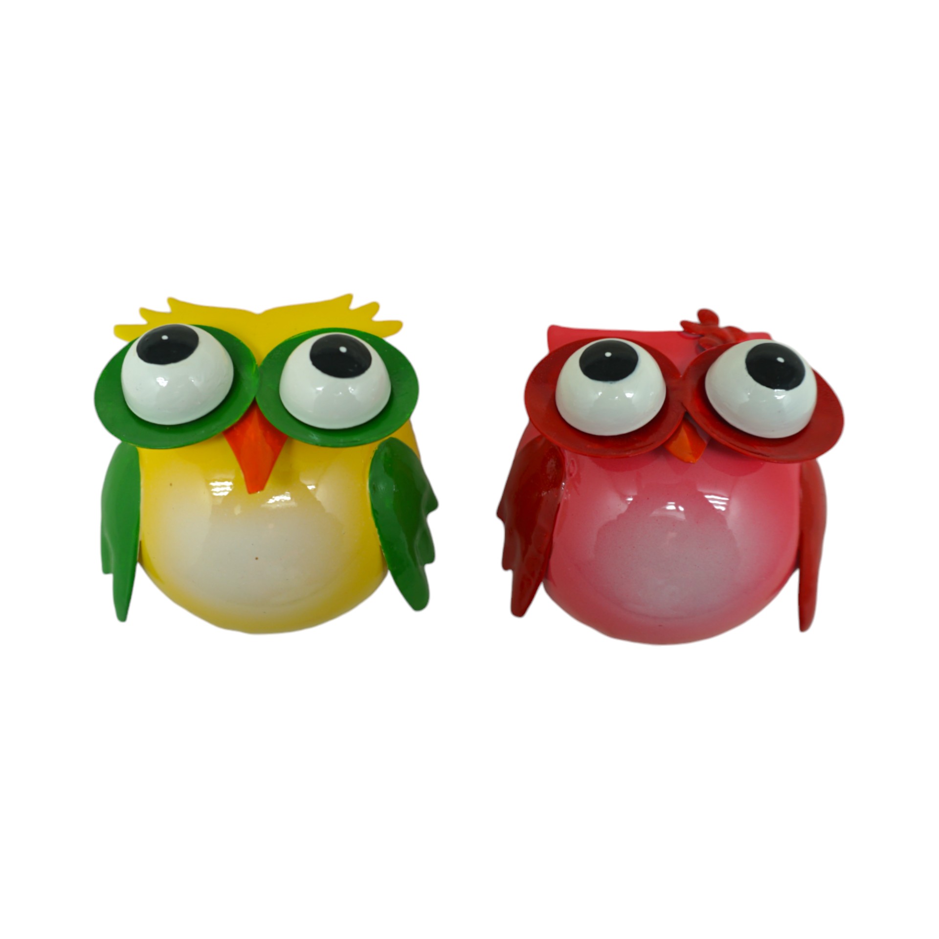 Darstellung von Eule gelb/ rot sortiert mit Magnet