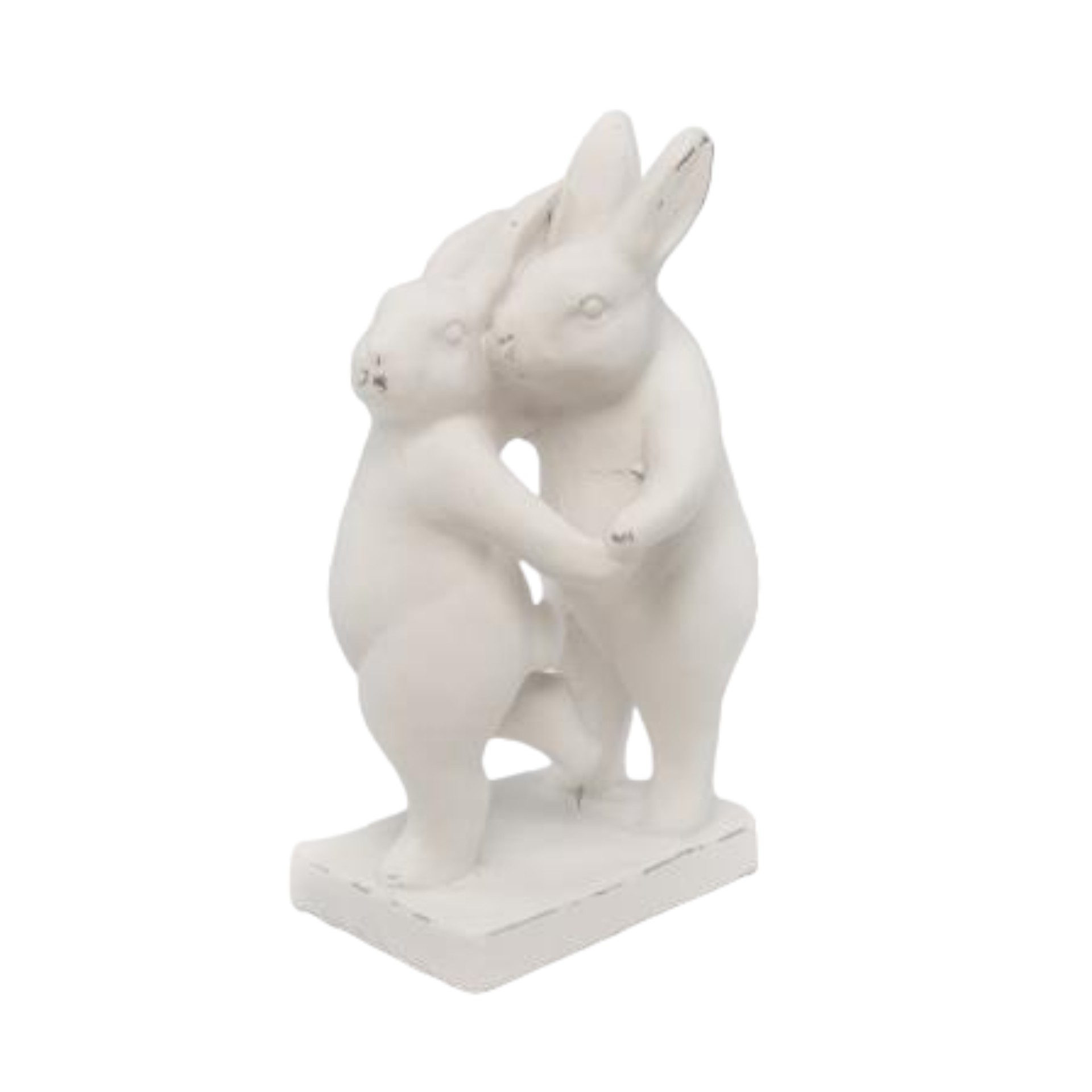 Darstellung von verliebtes Hasenpaar weiss klein