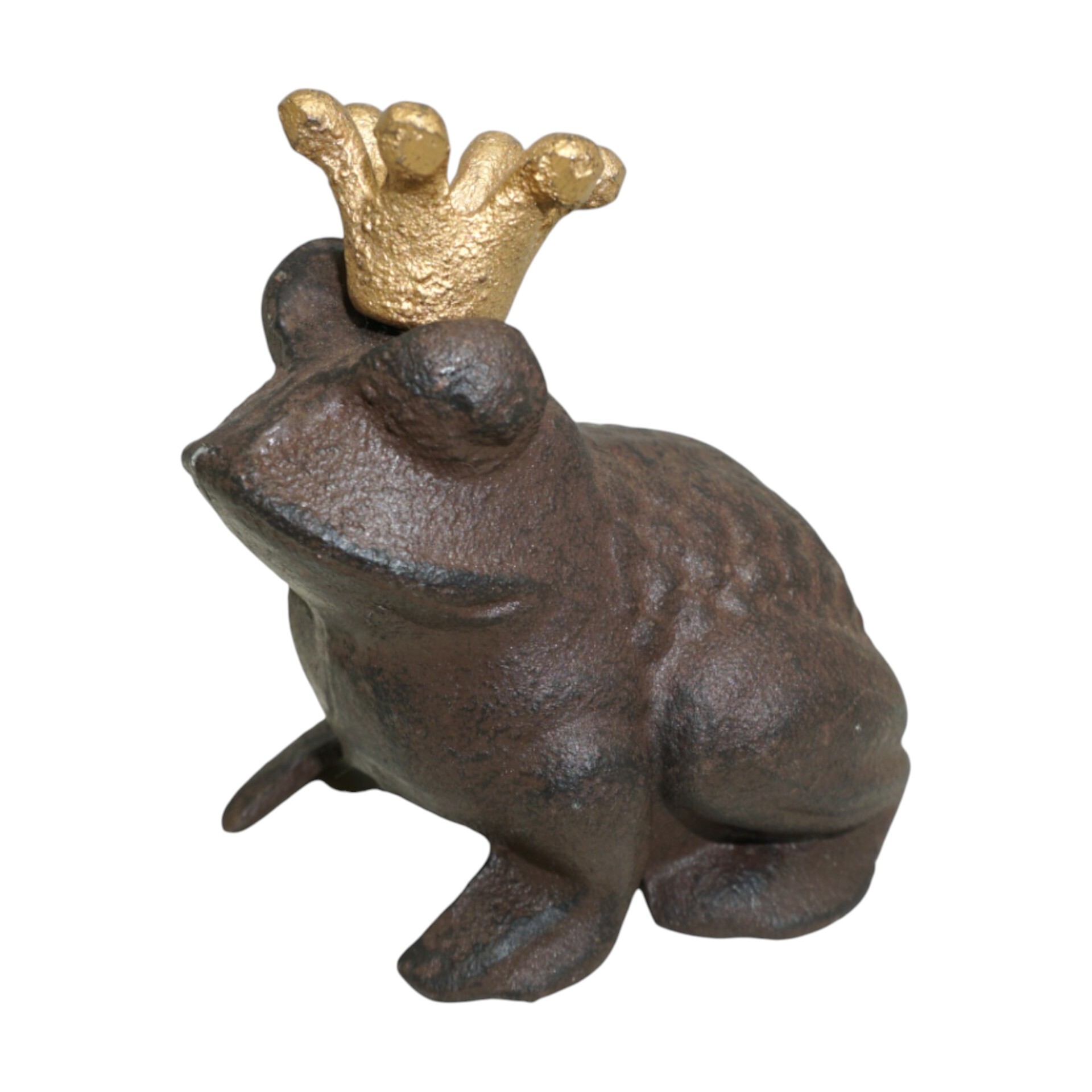 Darstellung von Froschkönig braun mit goldener Krone