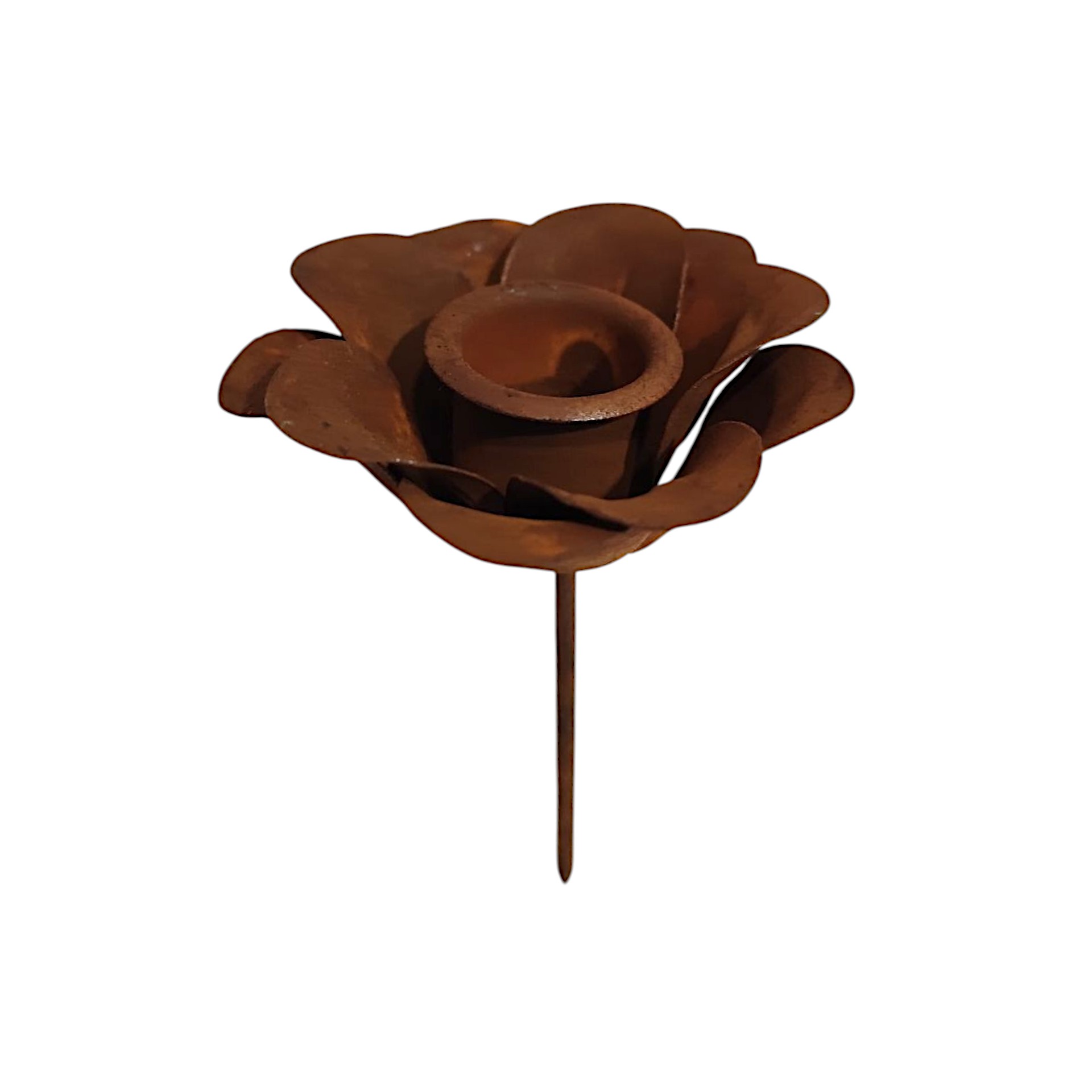 Darstellung von Kerzenh. Pin Blume schwarz matt