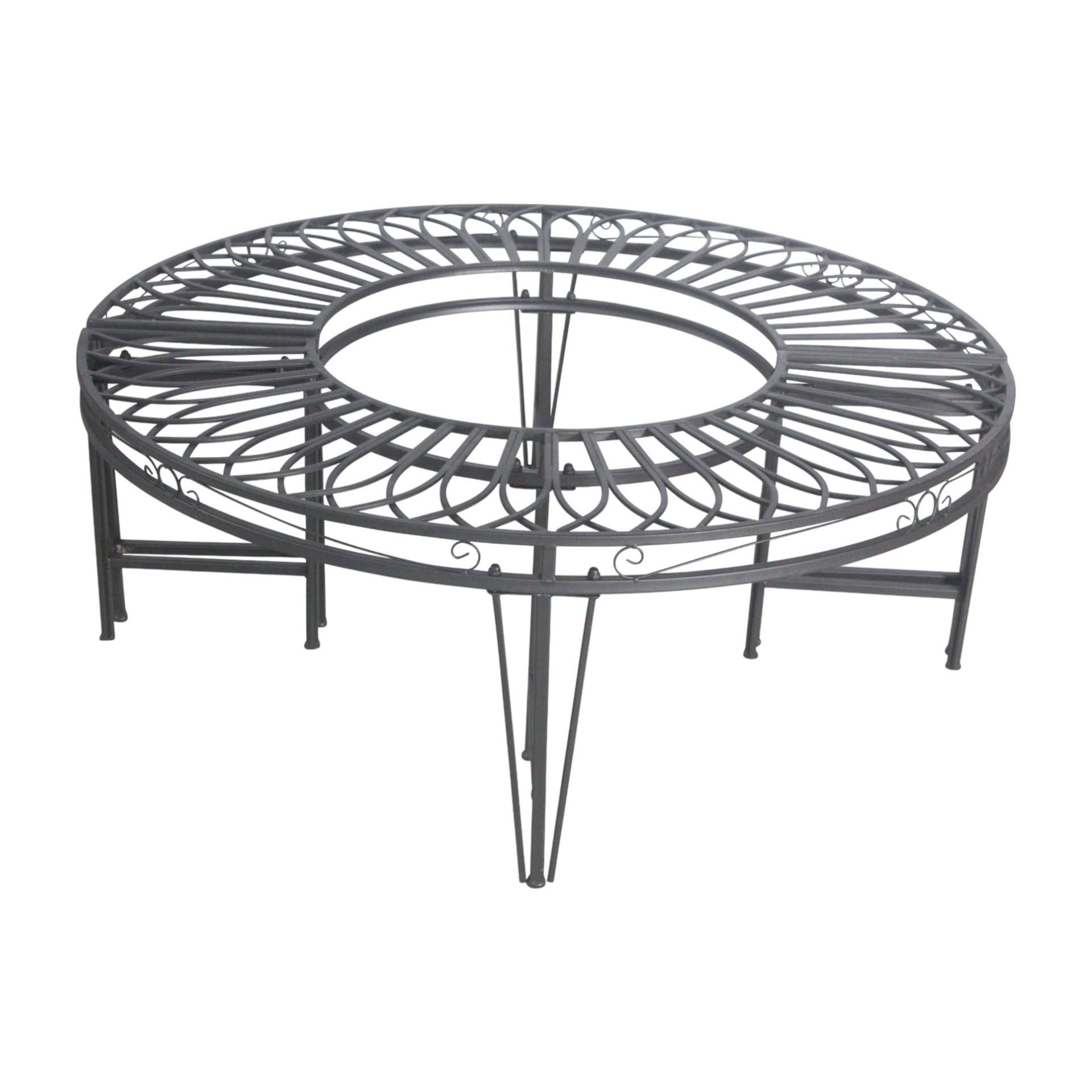 Darstellung von Baumumrandung rund rustico