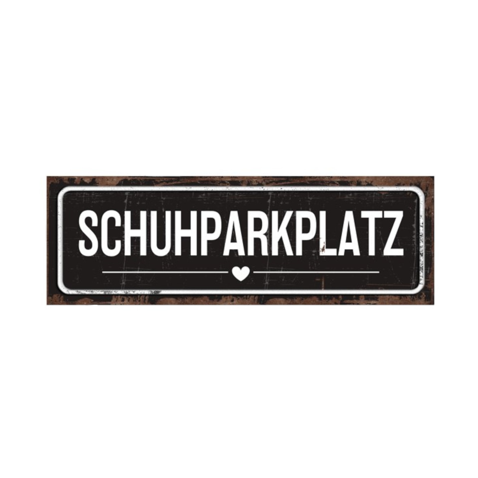 Darstellung von RP UV Schild Schuhparkplatz