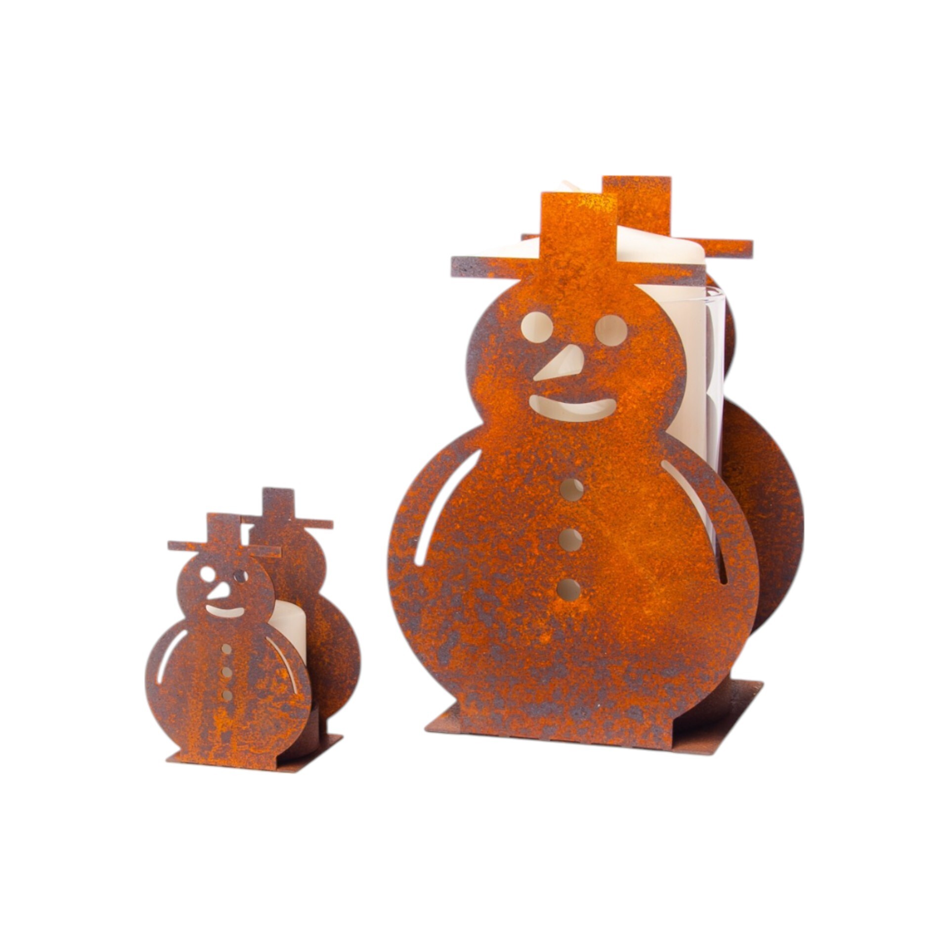 Darstellung von RP Teelichthalter mini 2 Schneemänner