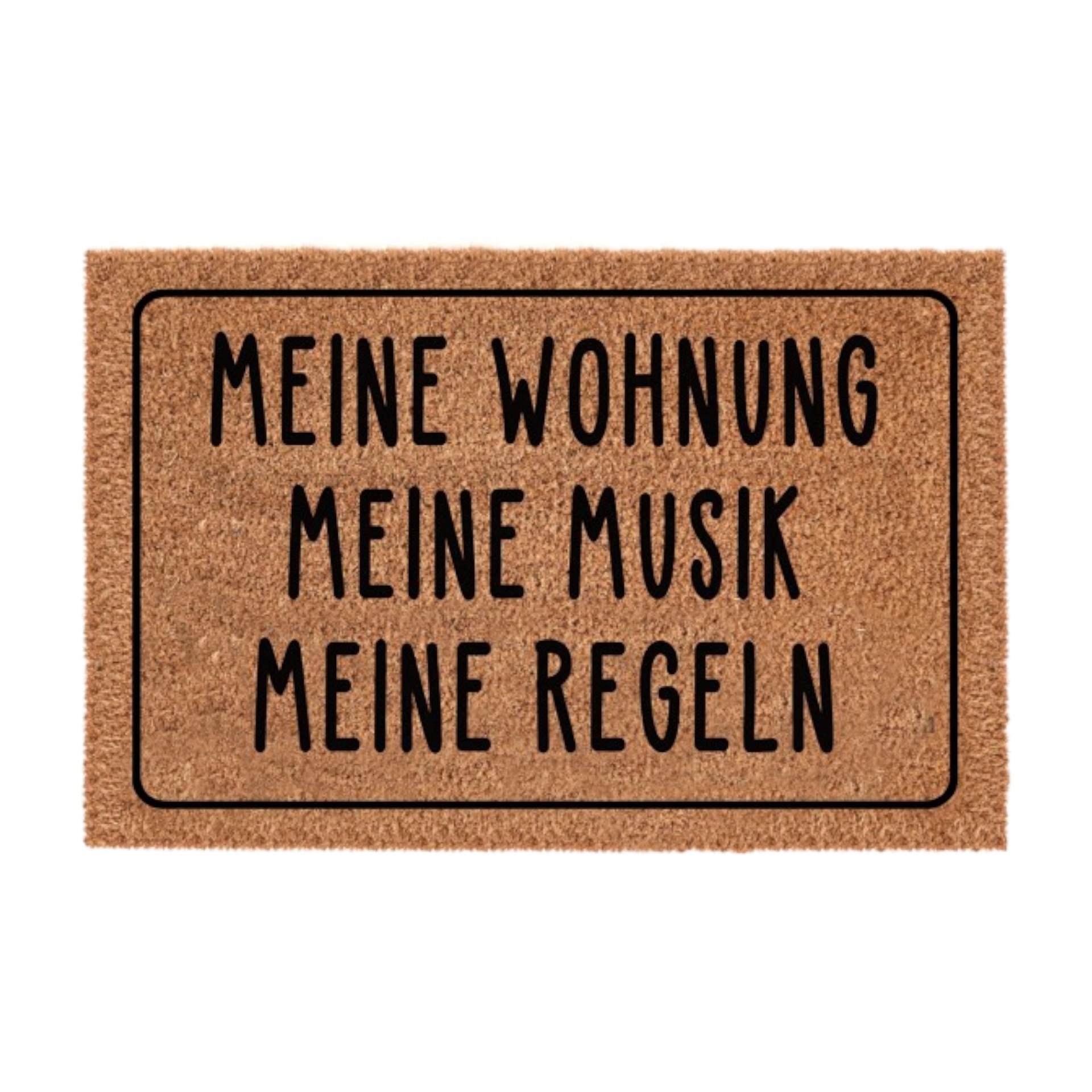 Darstellung von RP Fußmatte Meine Wohung, Meine Musik, Meine Regeln