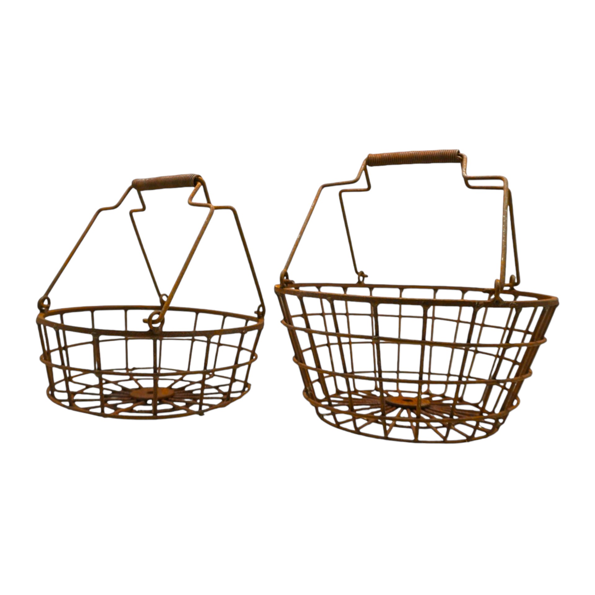 Darstellung von rundes Korbset 2tlg., massiv, rost