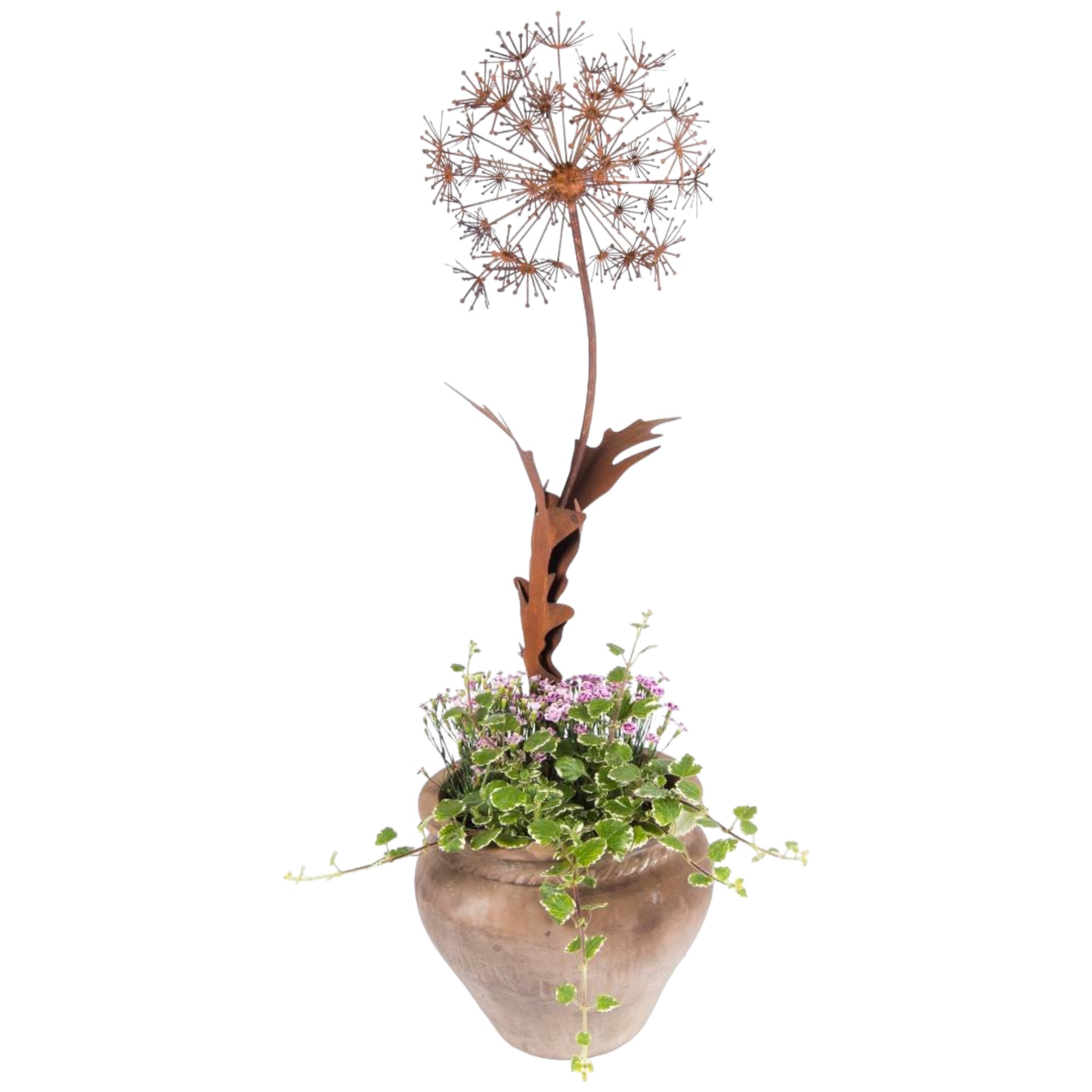 Darstellung von Löwenzahn klein auf Stab mit 2 Blätter ROST