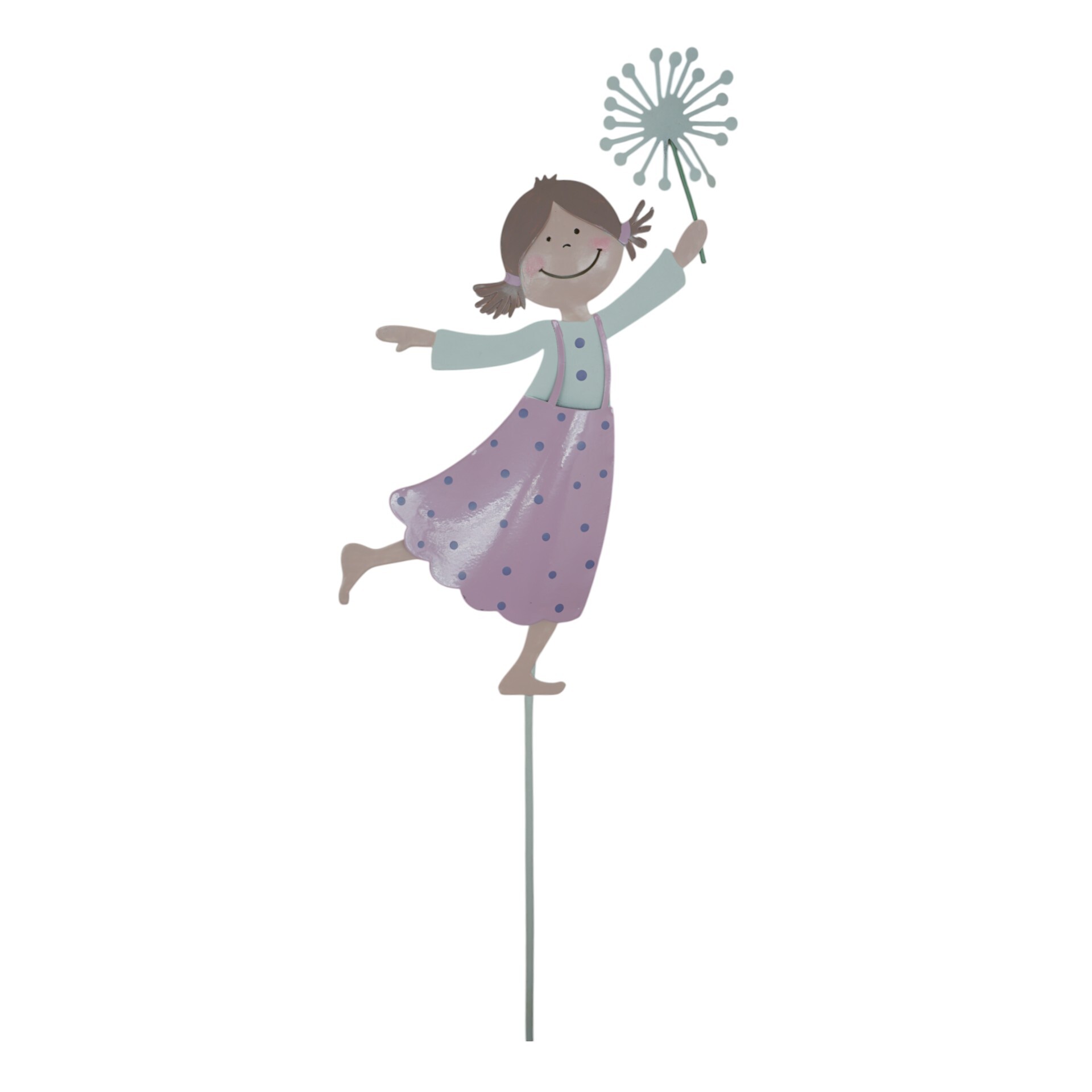 Darstellung von Pünktchentanz a. Stab, LILA Pusteblume gross