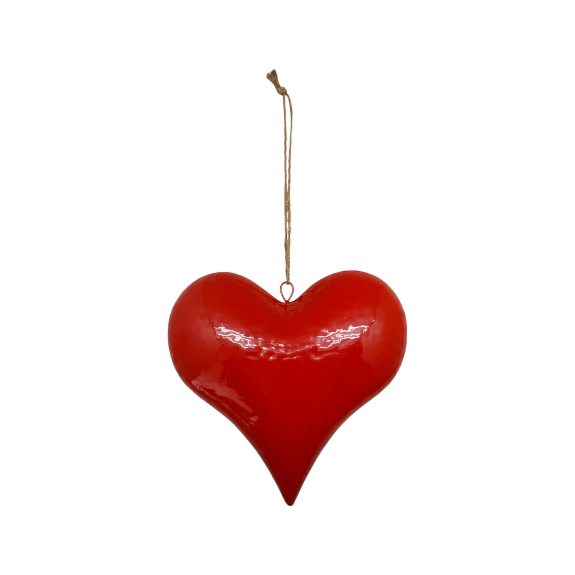 Darstellung von Rotes Herz z. Hängen spitz klein