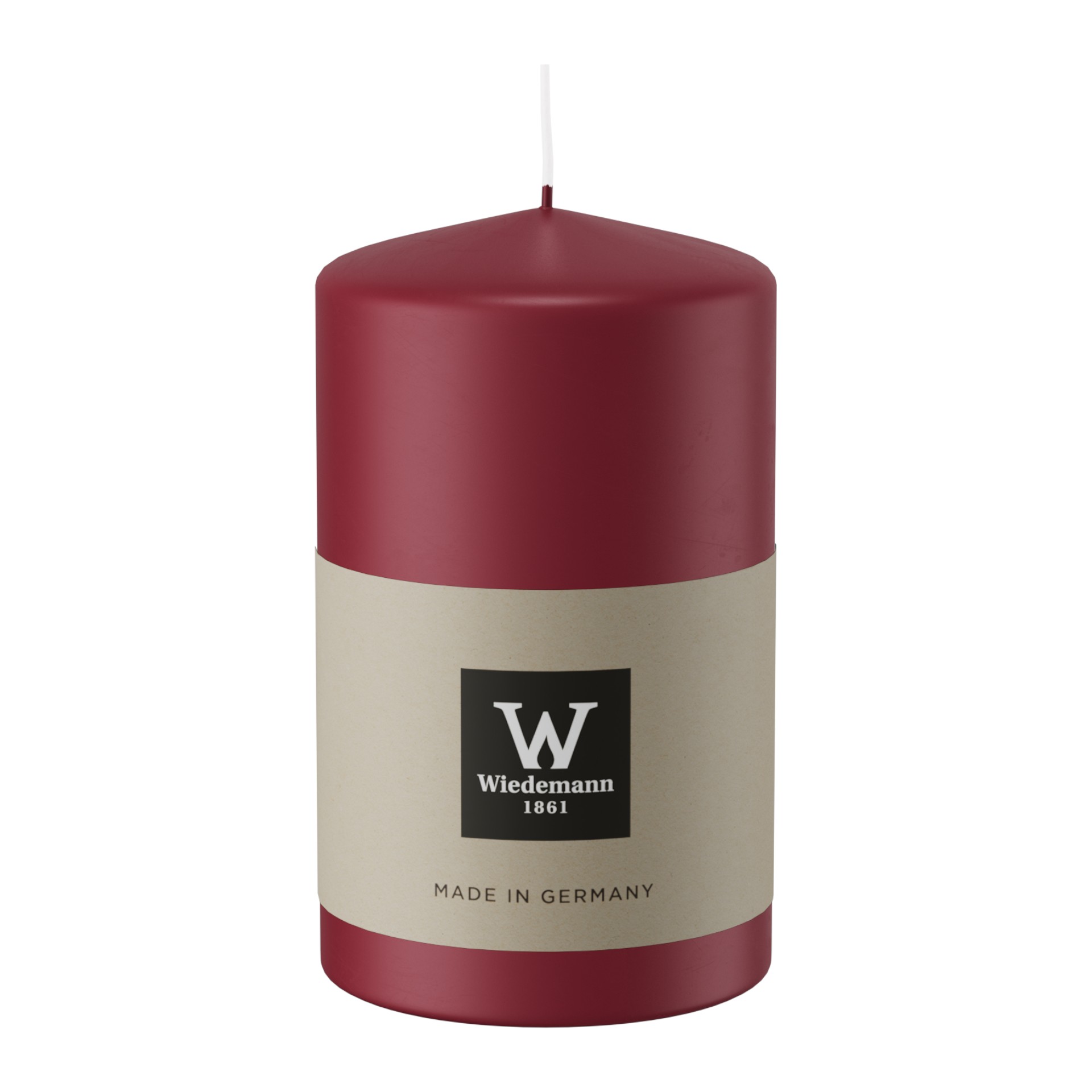 Darstellung von Stumpen Kerze 100x78 mit CELLO BORDEAUX