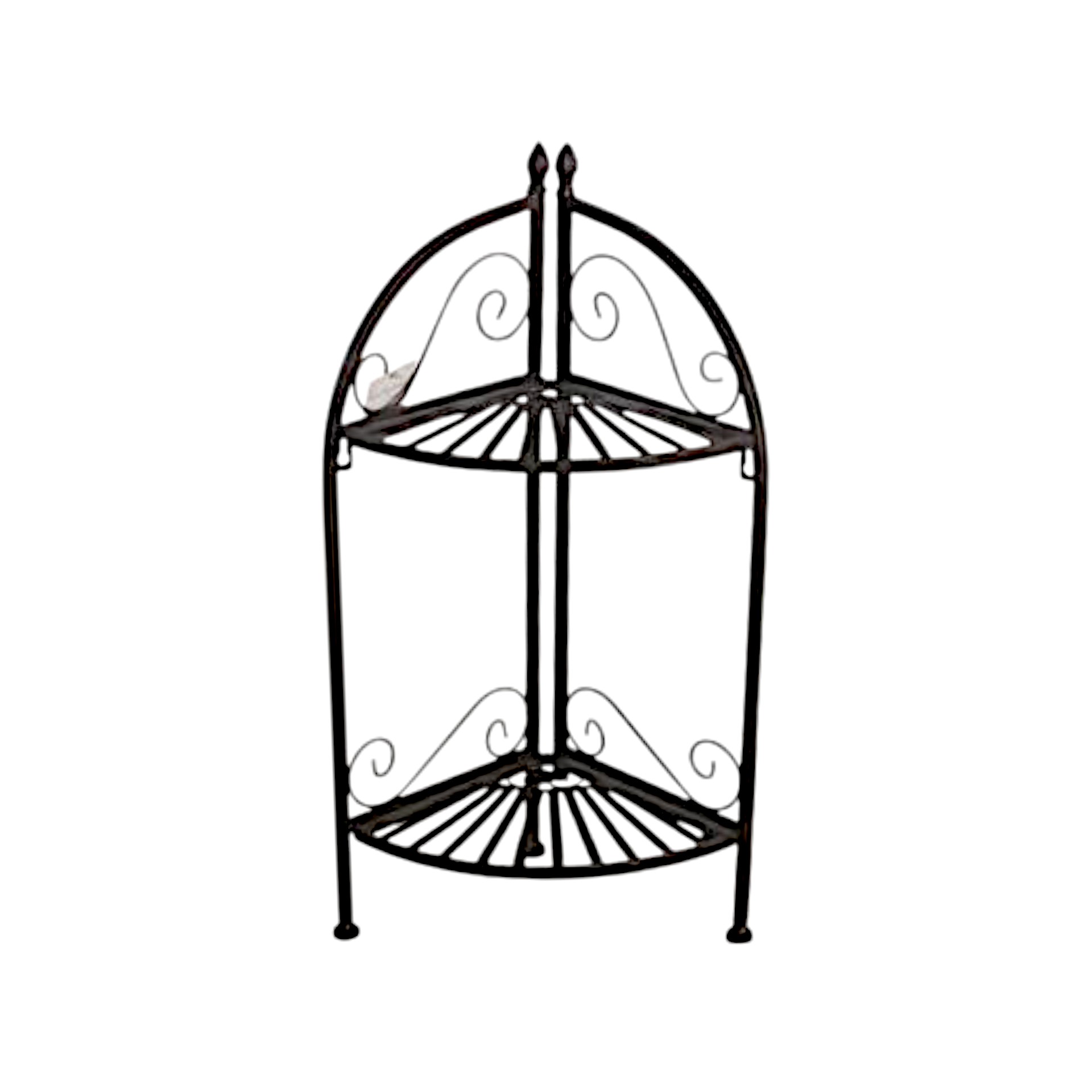 Darstellung von Eckregal klein 2 stöckig rustico