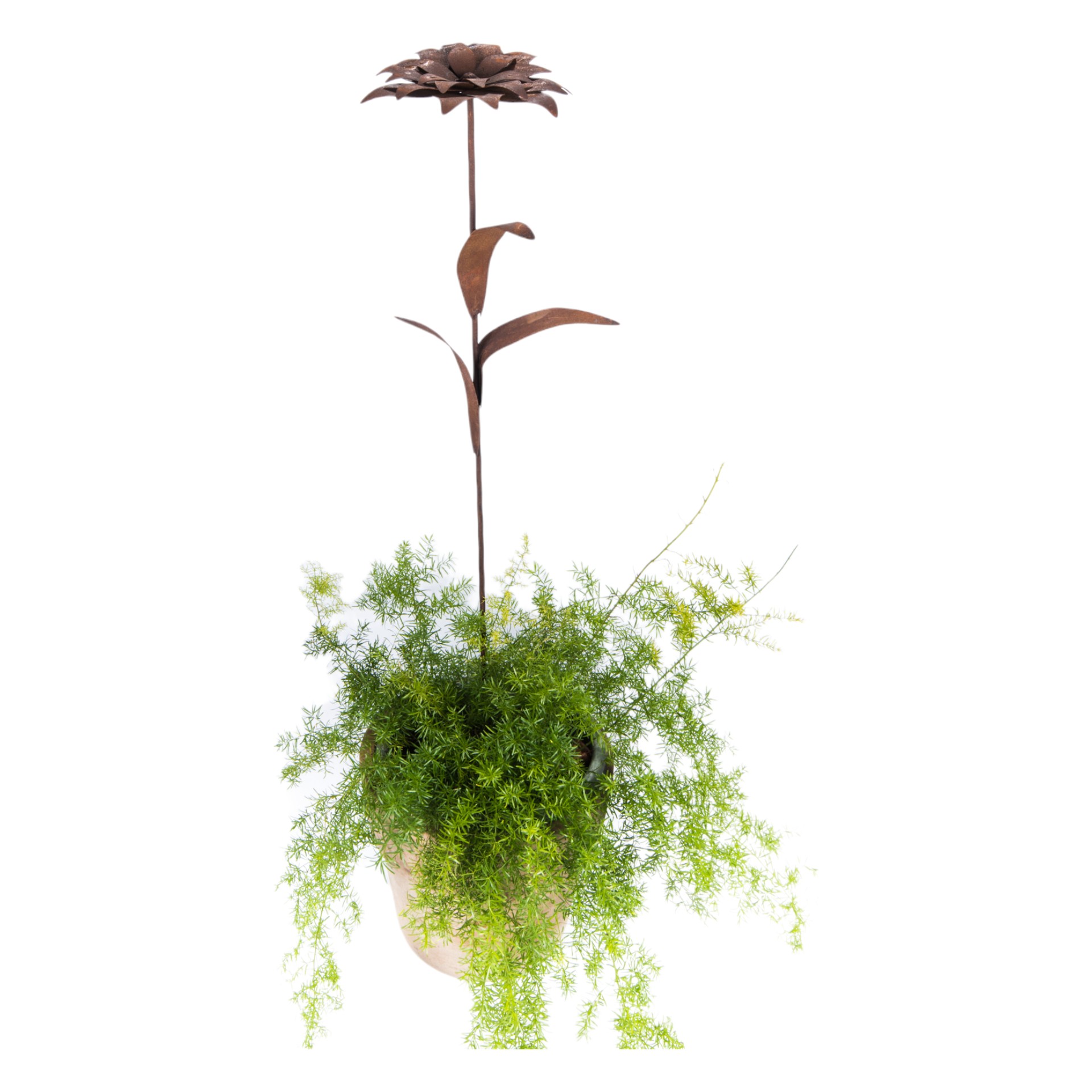 Darstellung von Blume auf Stab m. 3 Blätter 130 cm