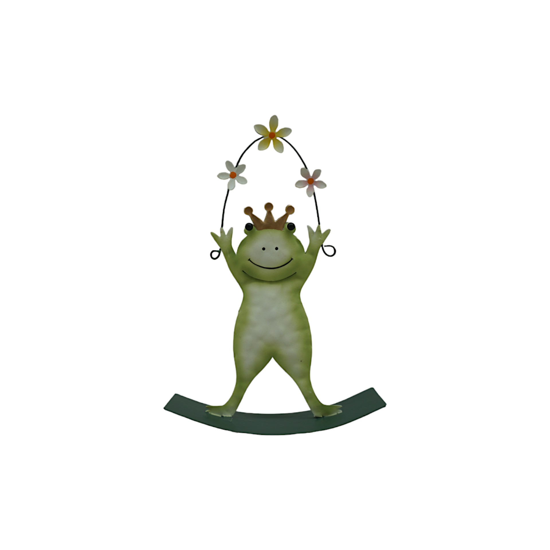 Darstellung von Froschkönig grün wippend