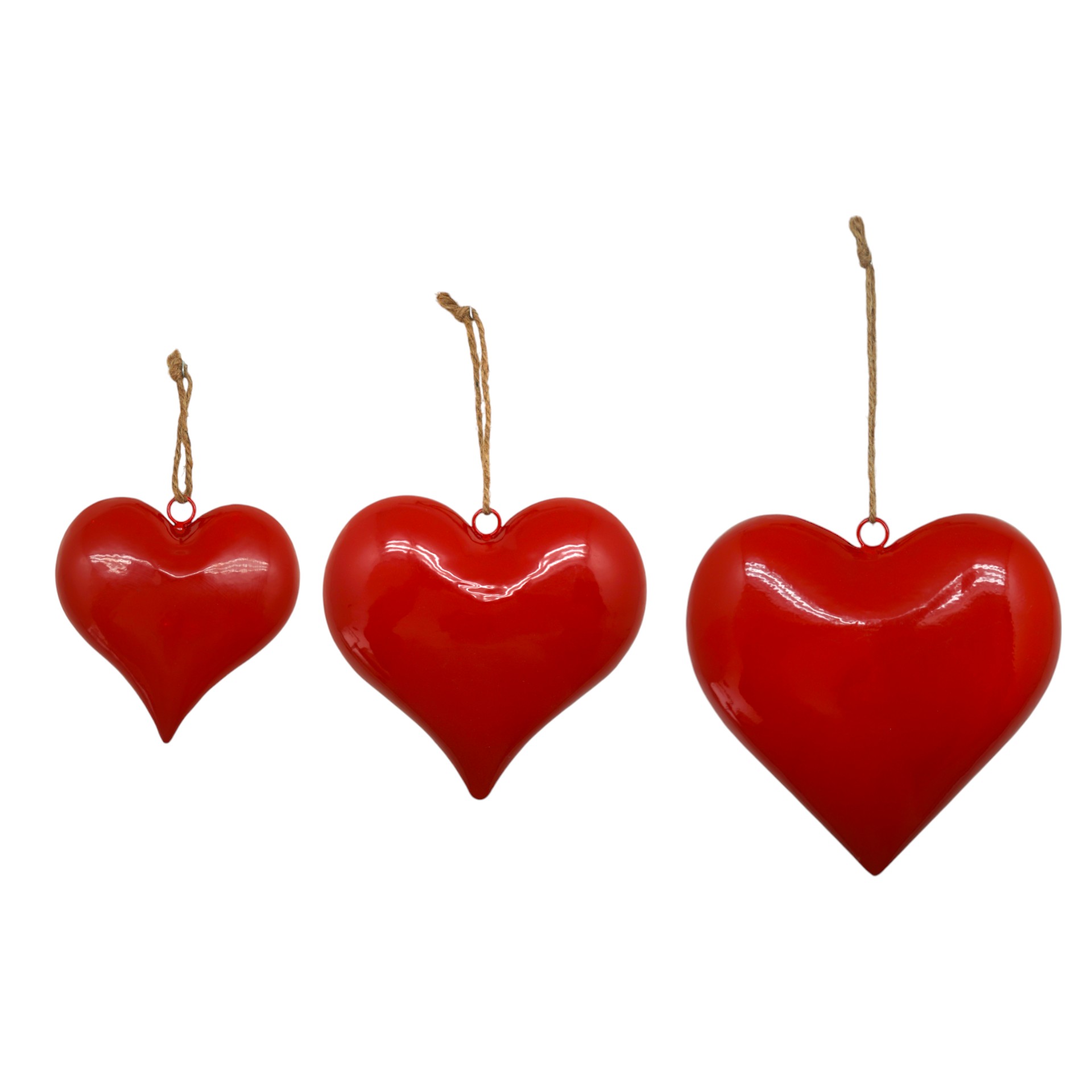 Darstellung von Rotes Herz z. Hängen voll klein