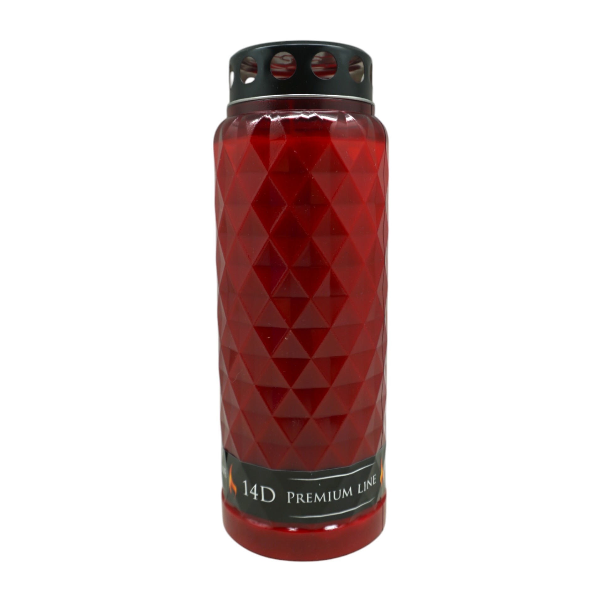 Darstellung von Grablicht Kristall ROT 14 Tage