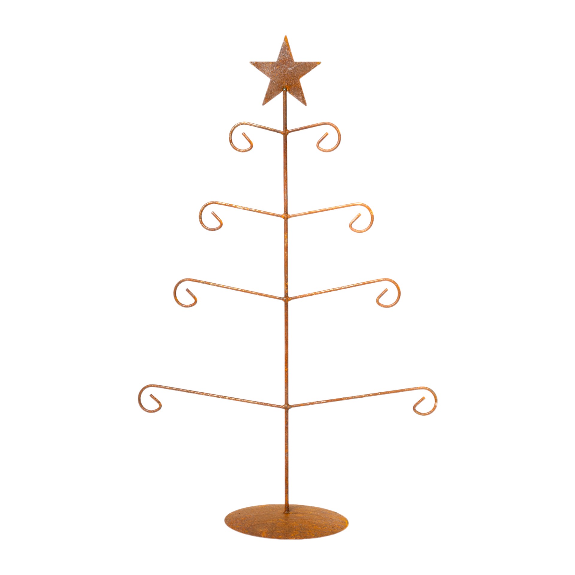 Darstellung von Drahtbaum mit Stern 4 Etagen