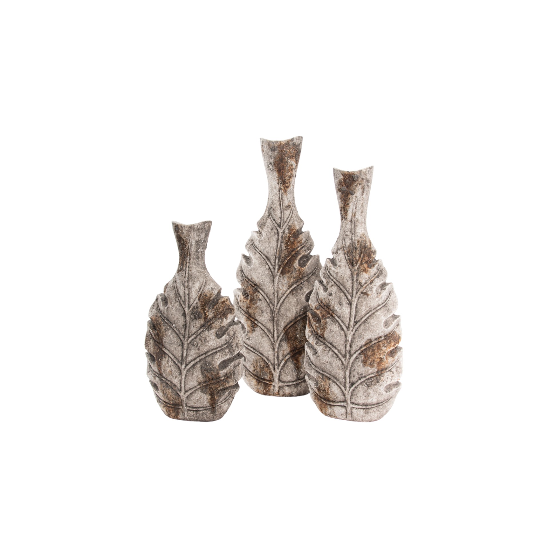 Darstellung von RP Blättervase klein breit, mit schlankem Hals