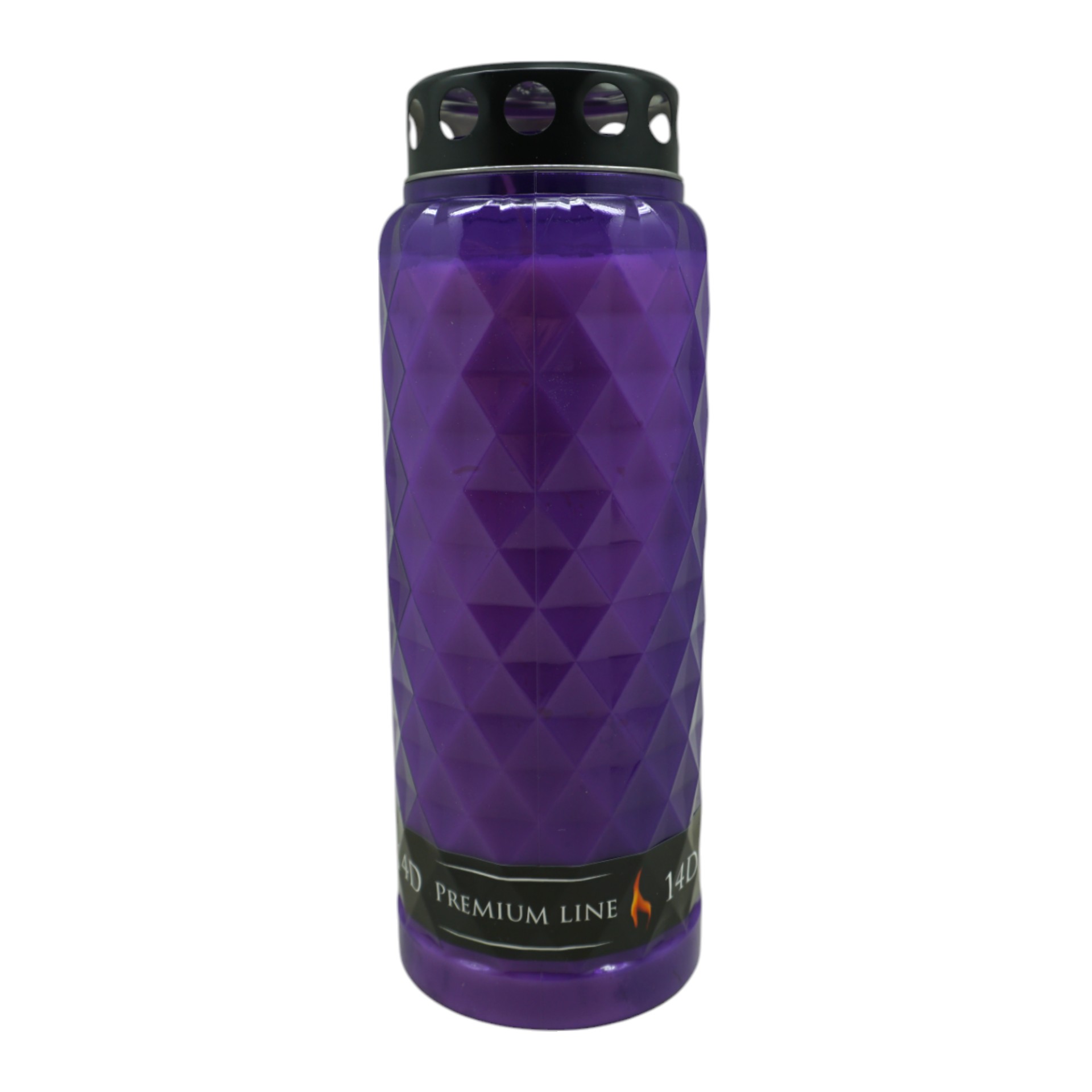 Darstellung von Grablicht Kristall LILA 14 Tage