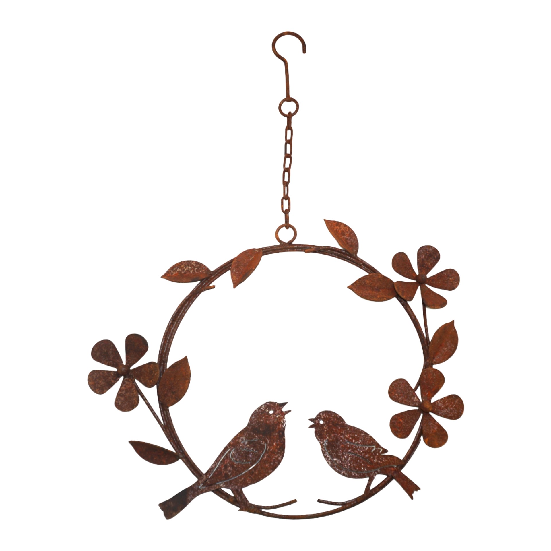 Darstellung von Vögel i. Ring m. Blümchen