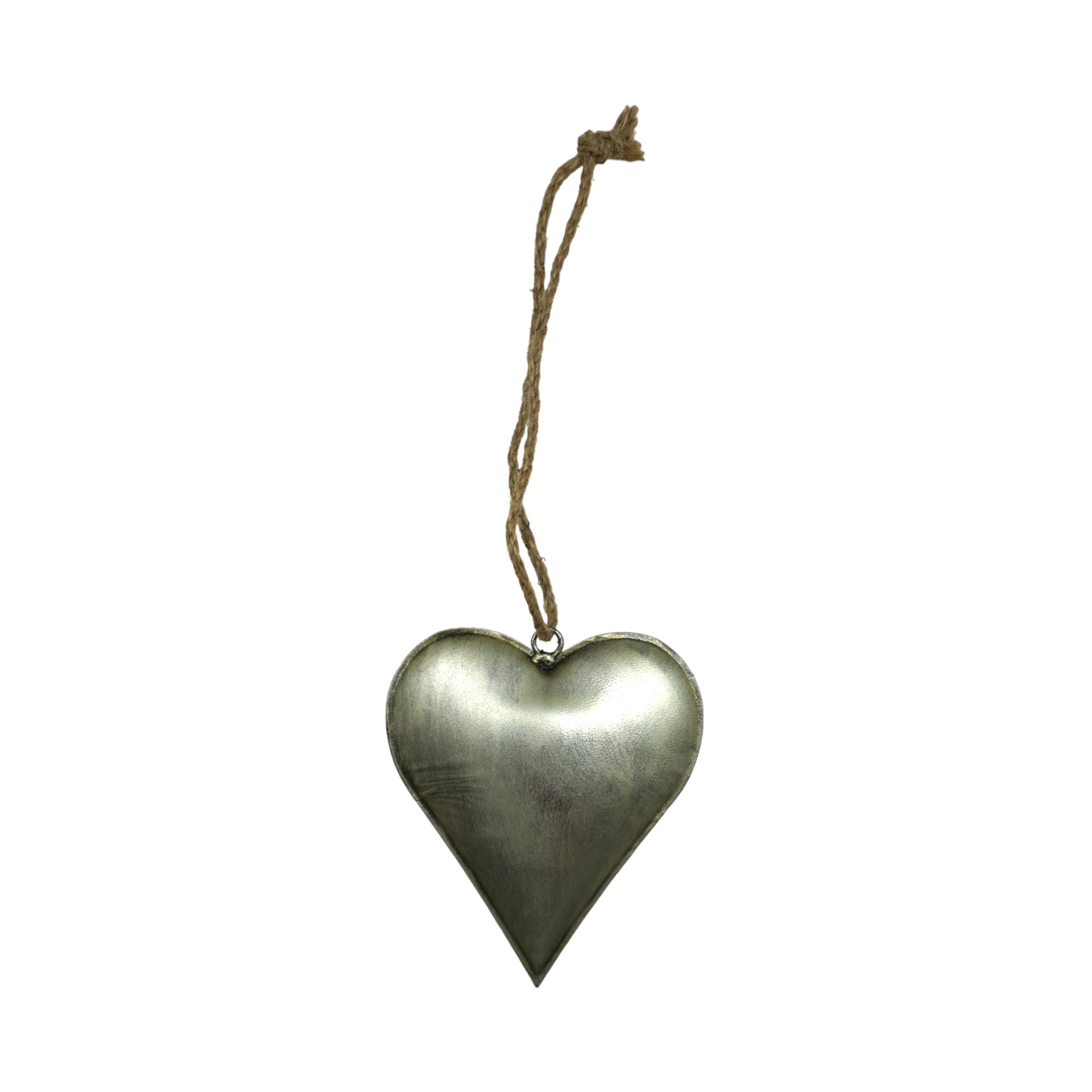 Darstellung von Metallherz bronze klein