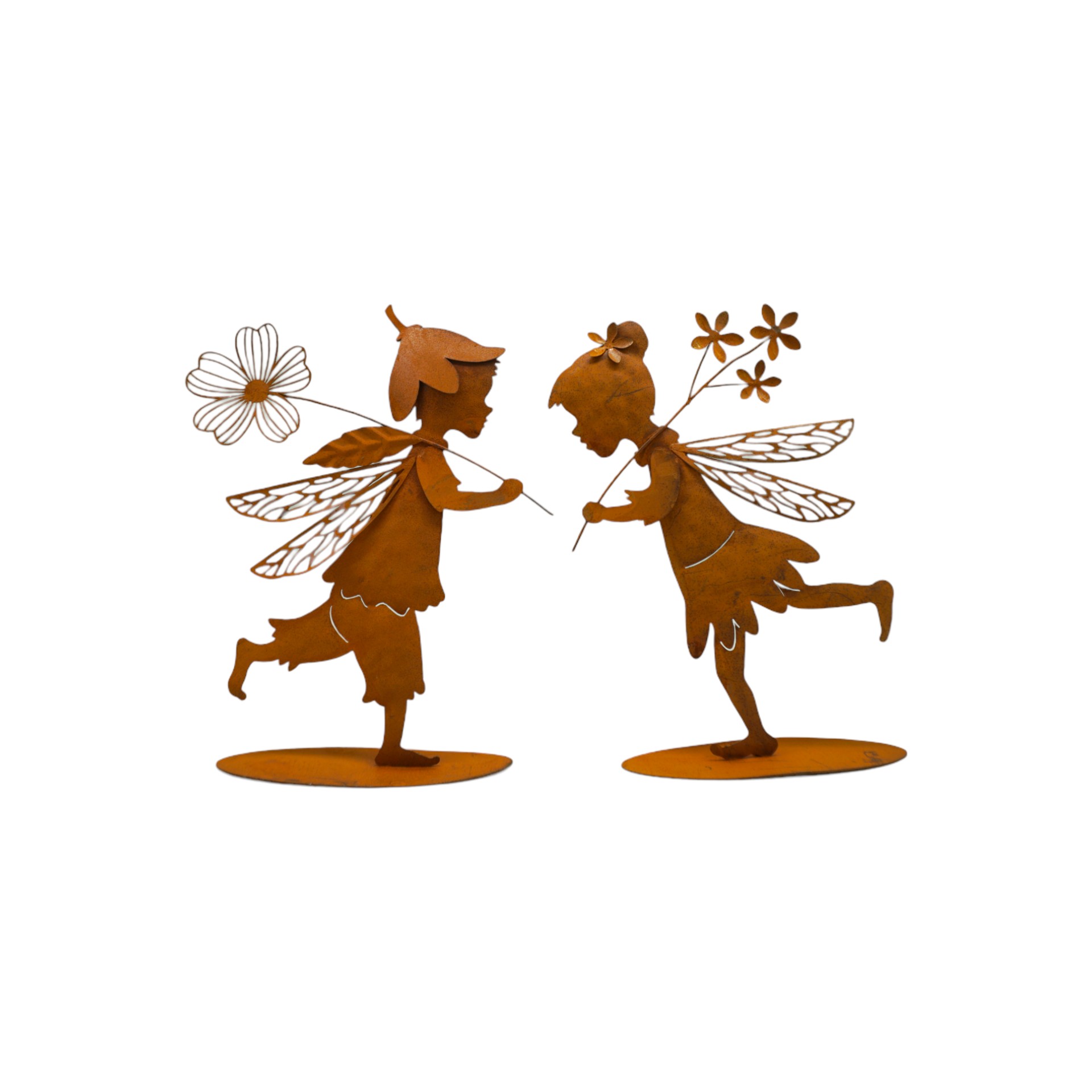 Darstellung von Elfe a. Platte m. Blume sortiert klein