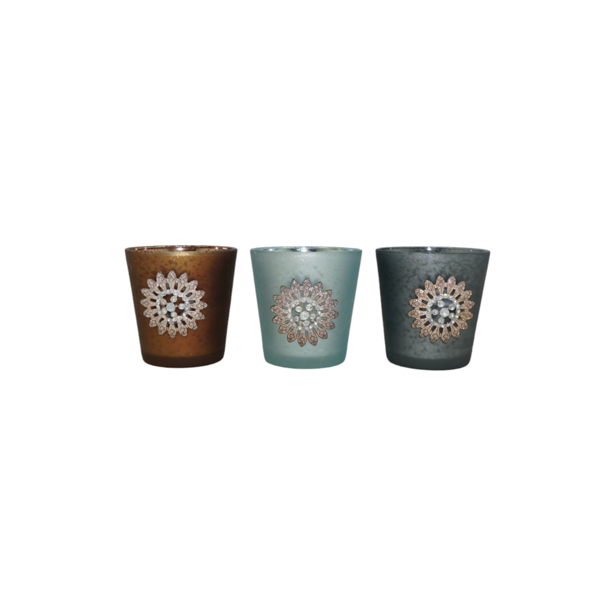 Darstellung von RP Teelichter m Glasstern sortiert 3-tlg