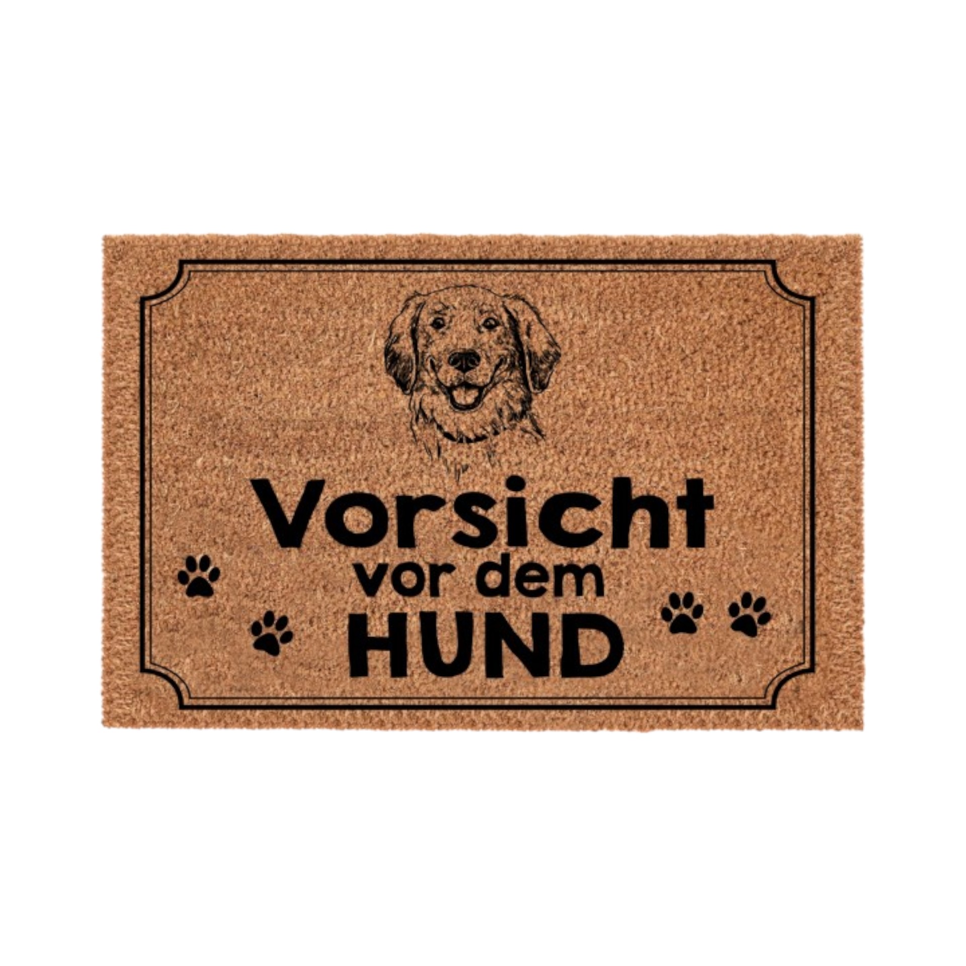 Darstellung von RP Fußmatte Vorsicht vor dem Hund