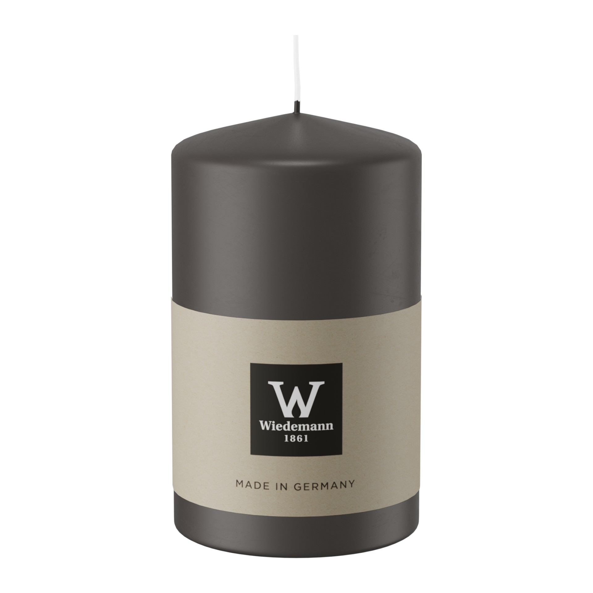 Darstellung von Stumpen Kerze 100x78 mit CELLO GRAU