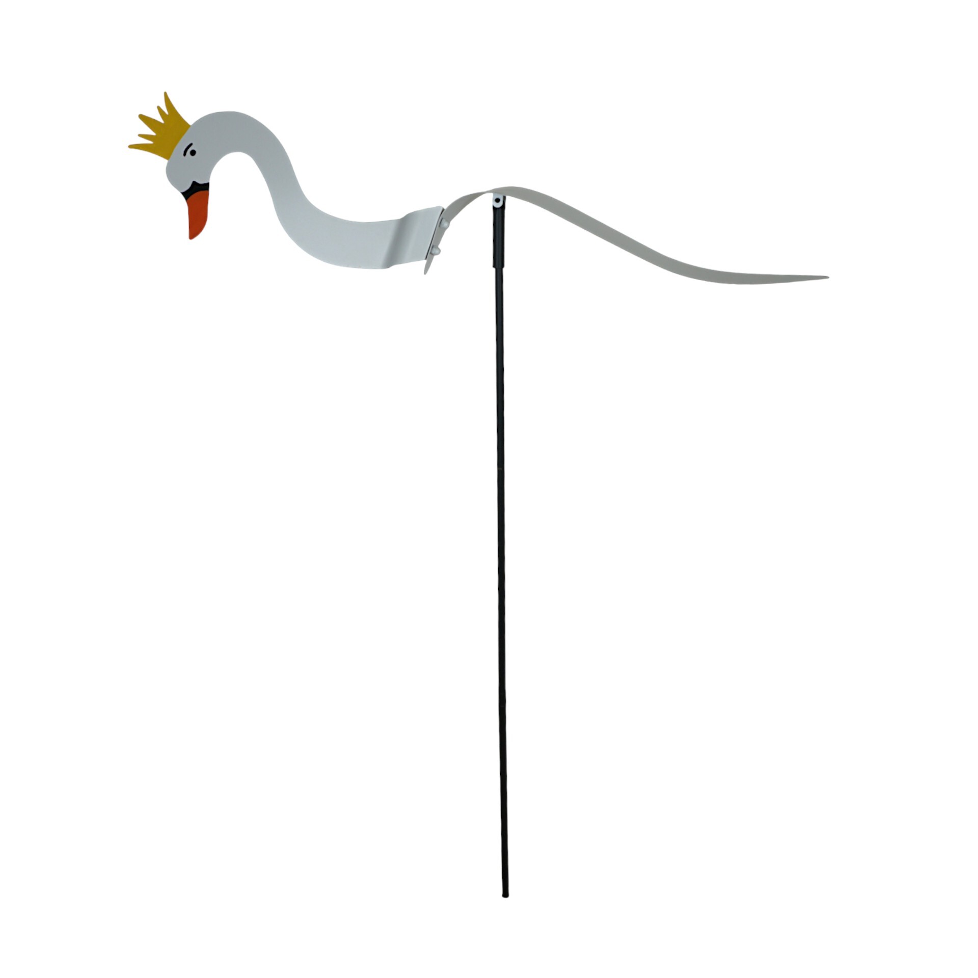 Darstellung von Wippgans mit Krone weiss