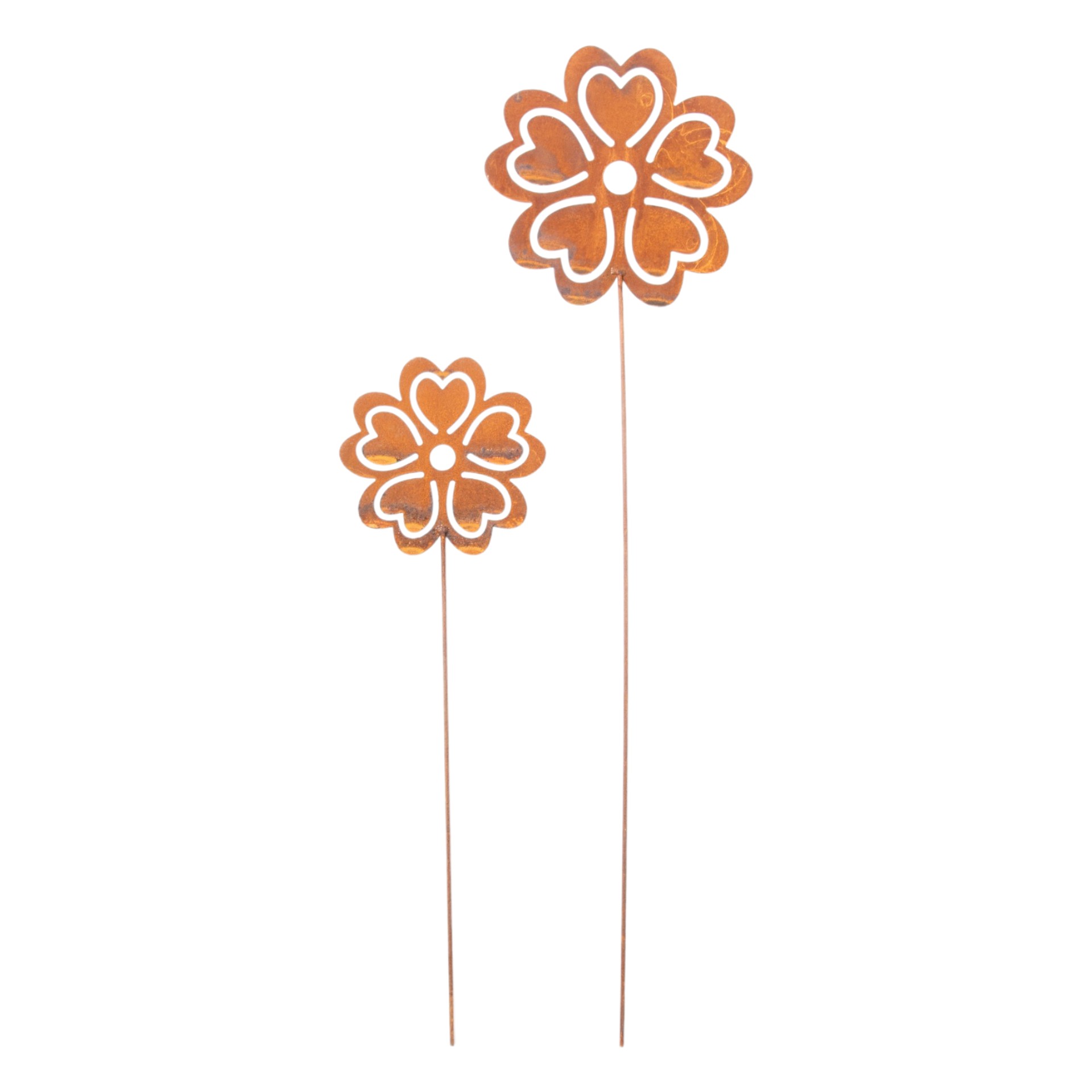 Darstellung von Herzblume mittel auf Stab