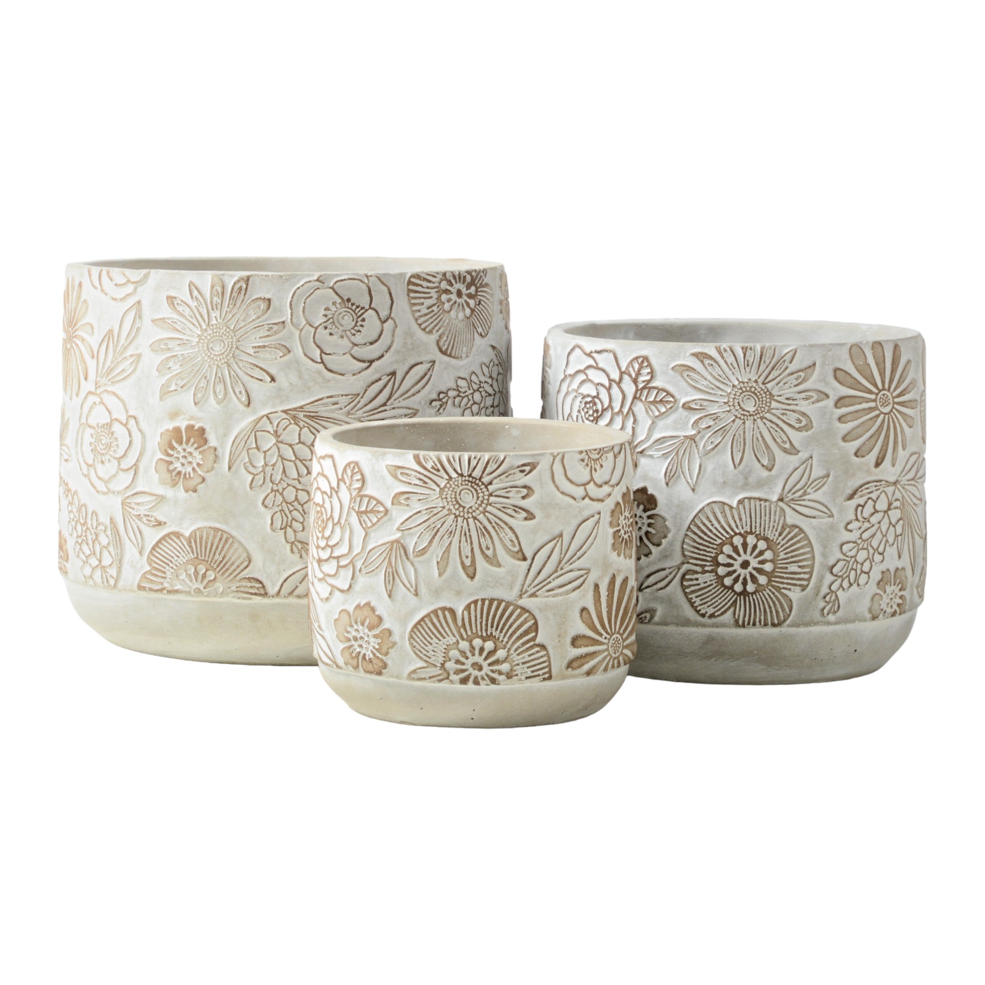 Darstellung von Topf Flowers m. Rand gross