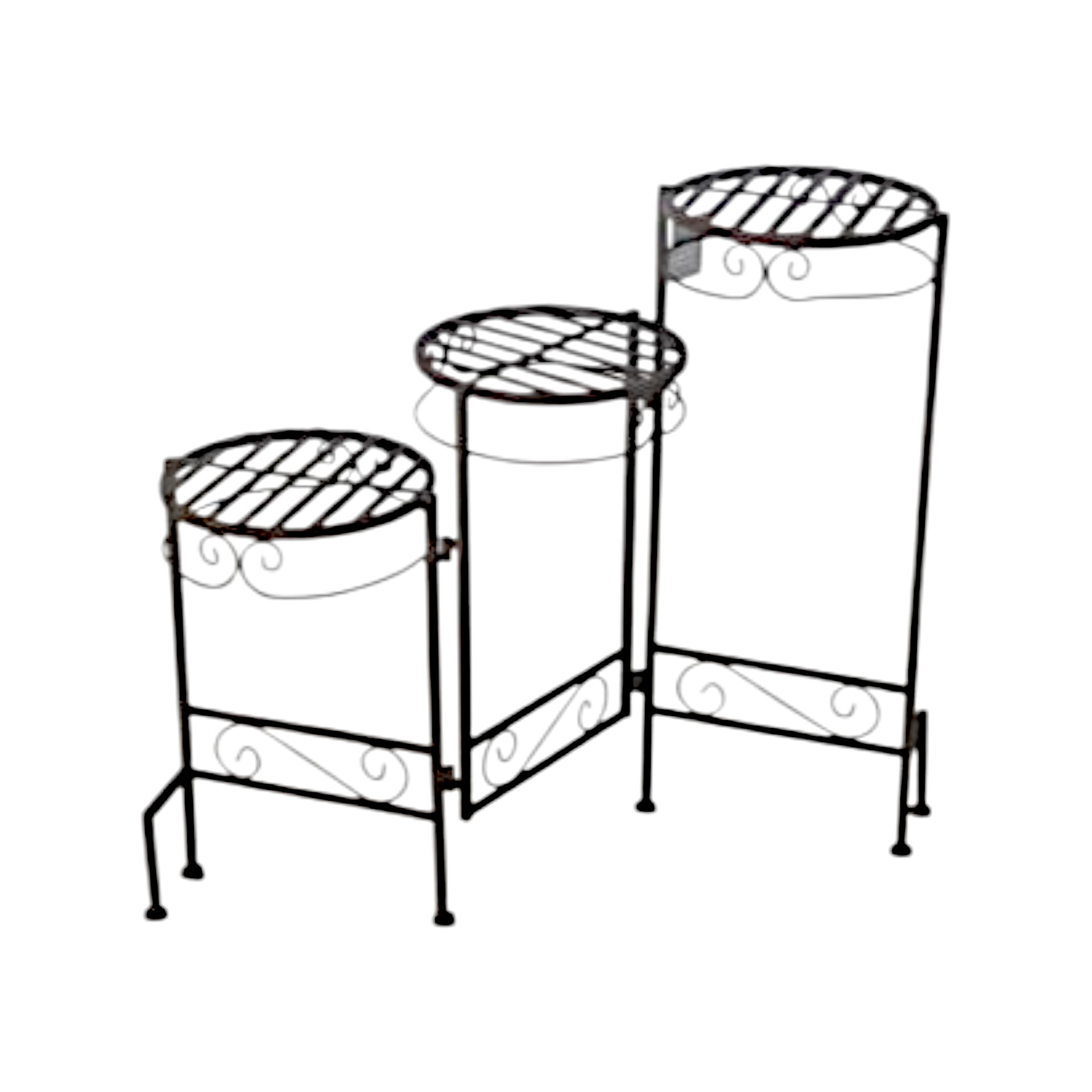 Darstellung von Treppe 3stöckig rund