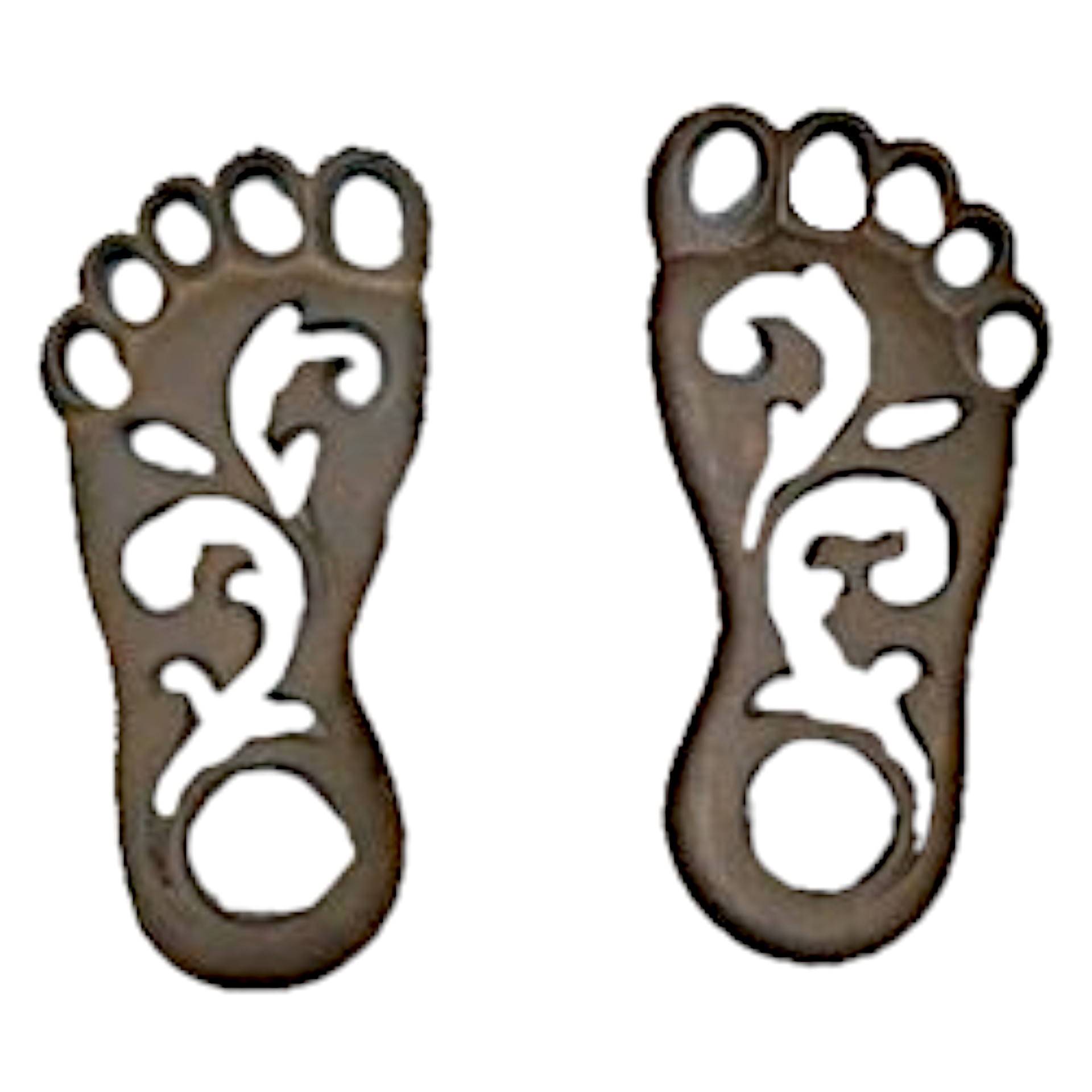 Darstellung von Trittsteine 2tlg. Füsse li/ re., Set 14x30 cm