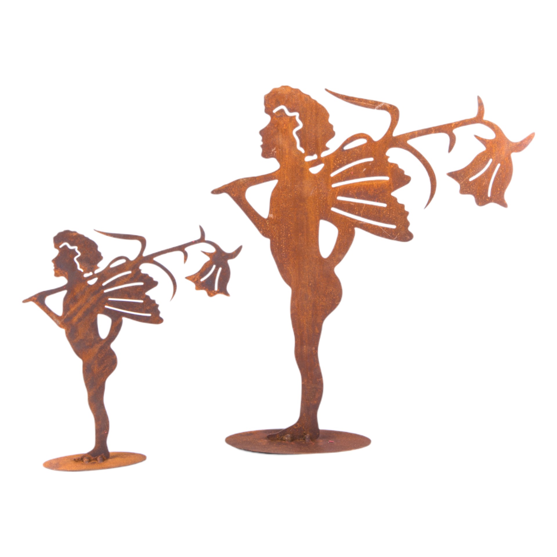 Darstellung von Elfe stehend mit Glockenblume kl., 23x25 cm