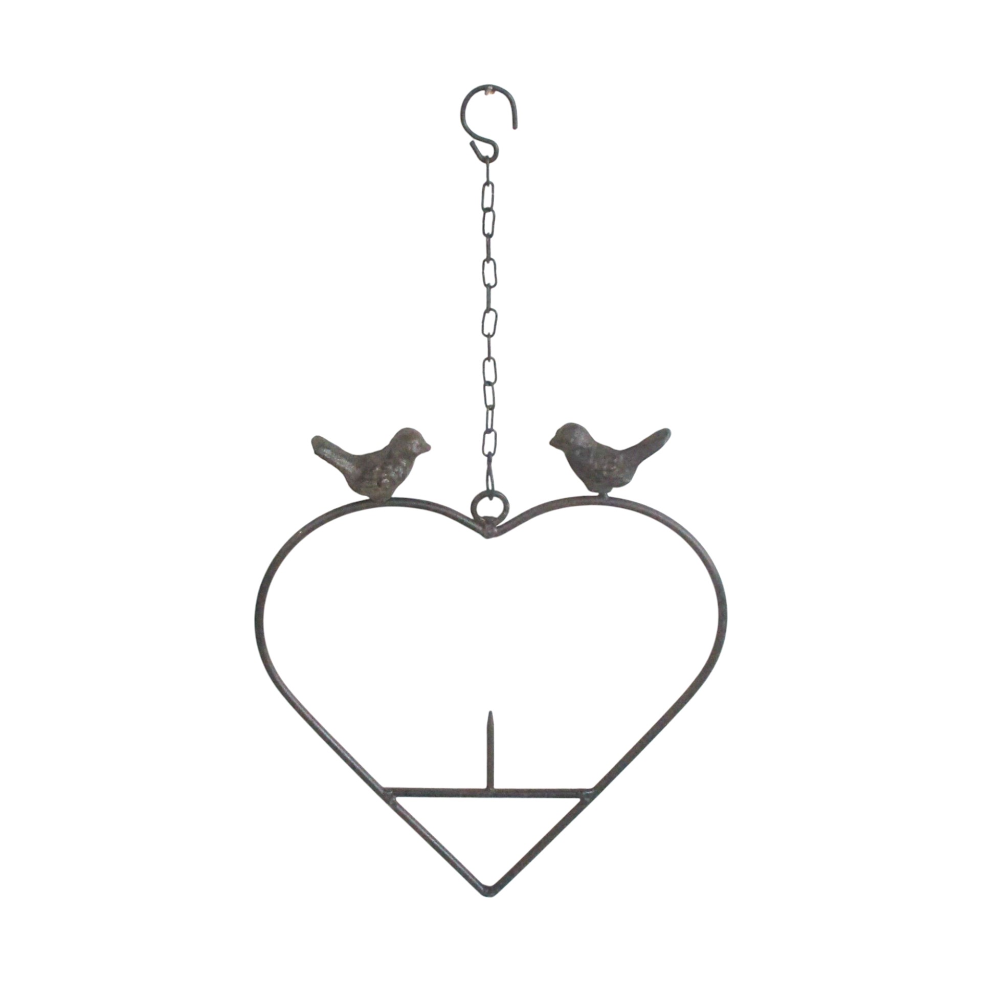 Darstellung von Futterstelle Herz 2 Vögel, 23x42 cm