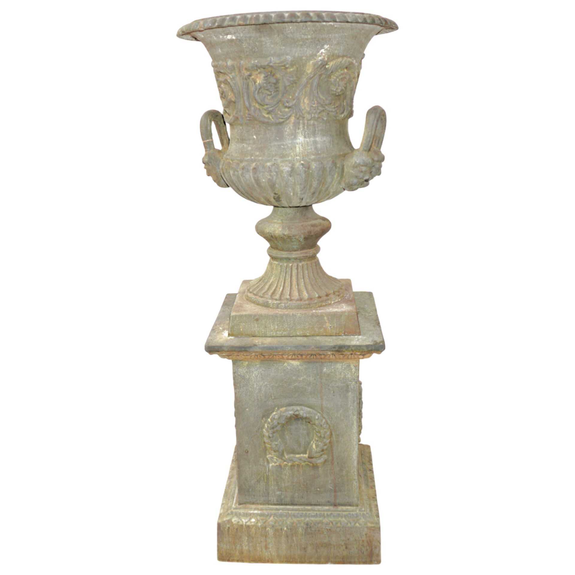 Darstellung von Topf Versailles inkl. Sockel bleifarben