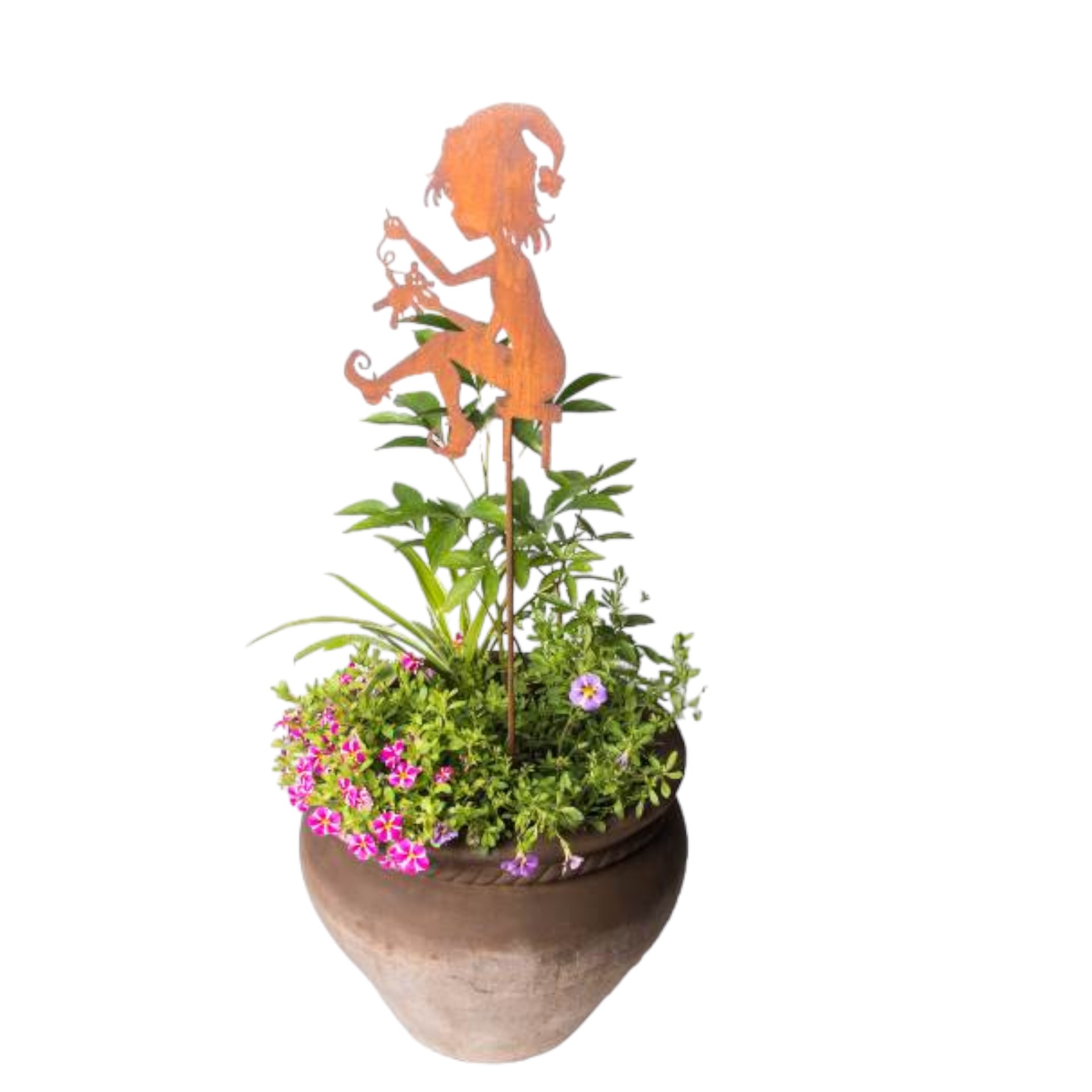 Darstellung von Zwergenkind auf Stab,  h= 80 cm