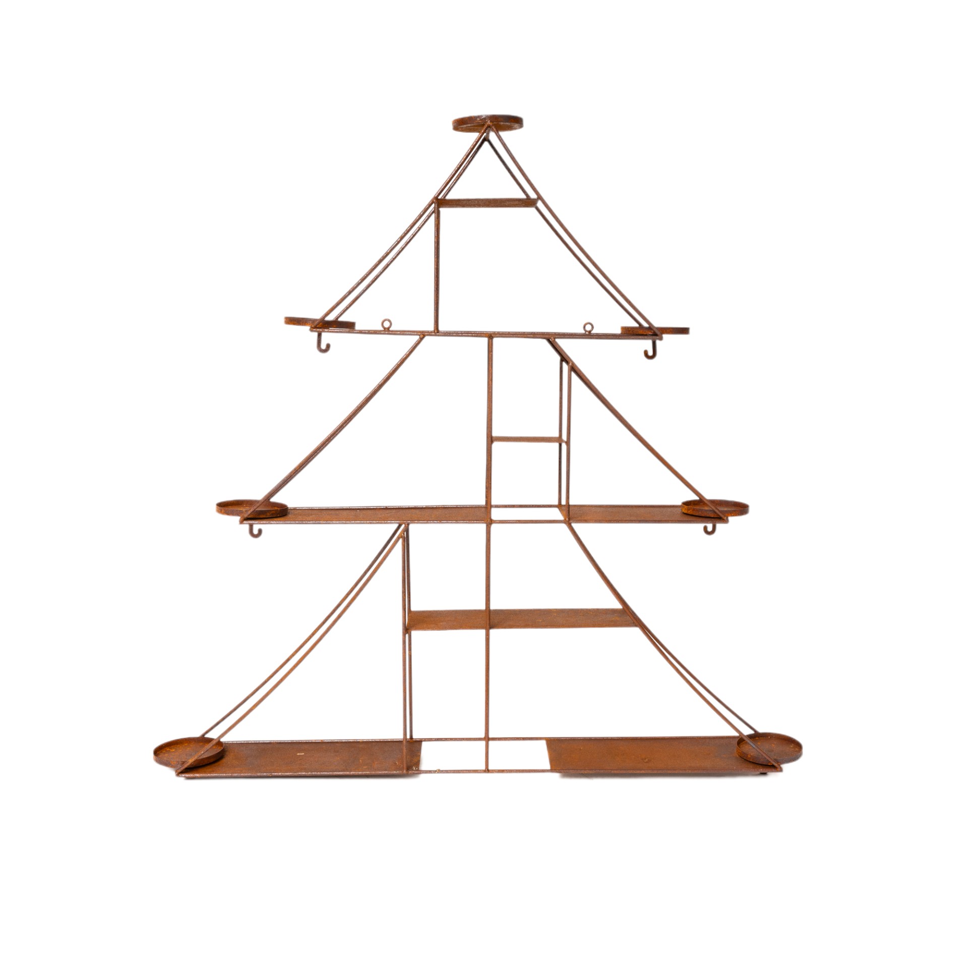 Darstellung von Wandregal Baum für 7 Kerzen inkl. 7 Gläser